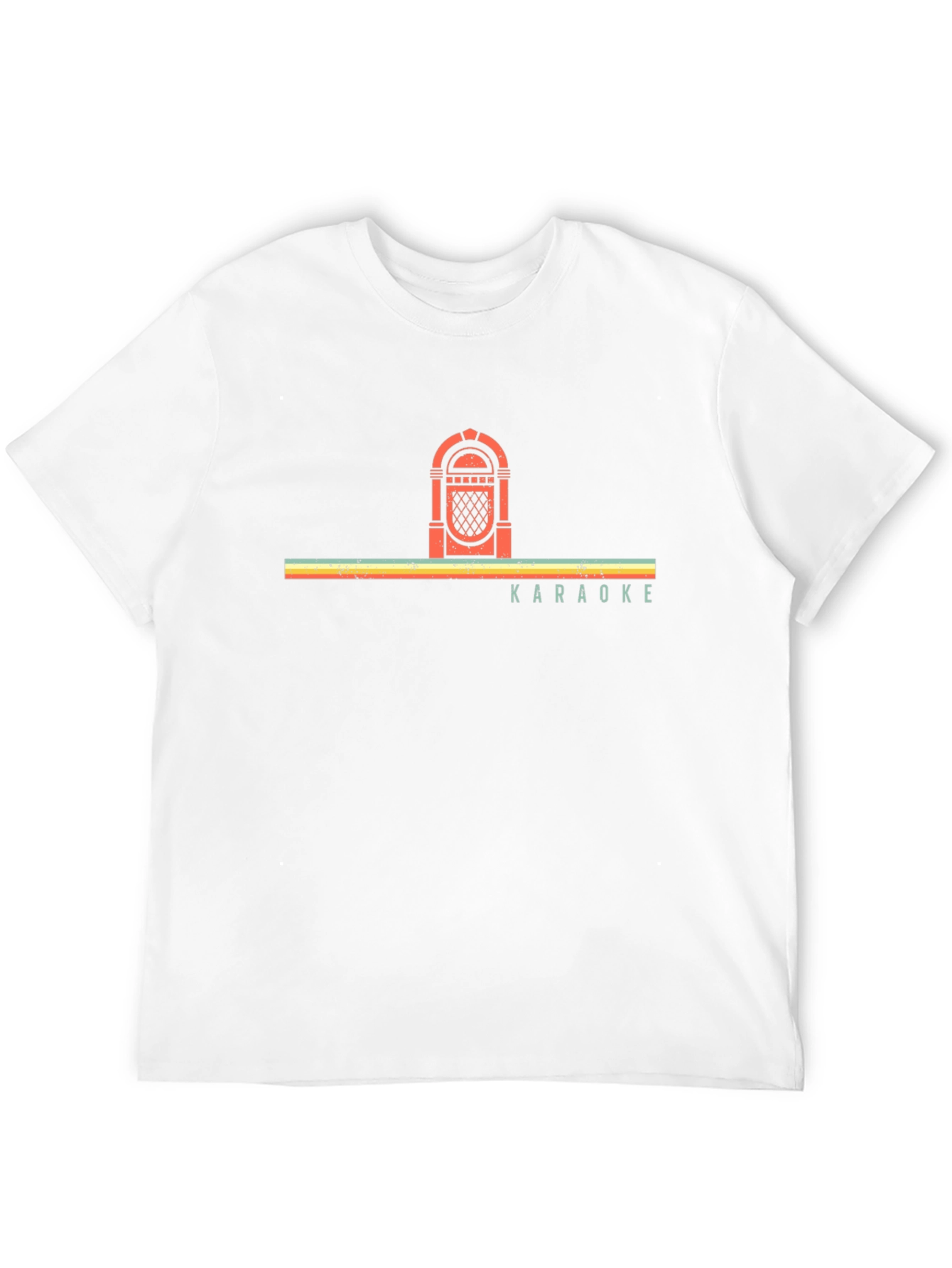Retro Jukebox Karaoke Graphic Tee - Black