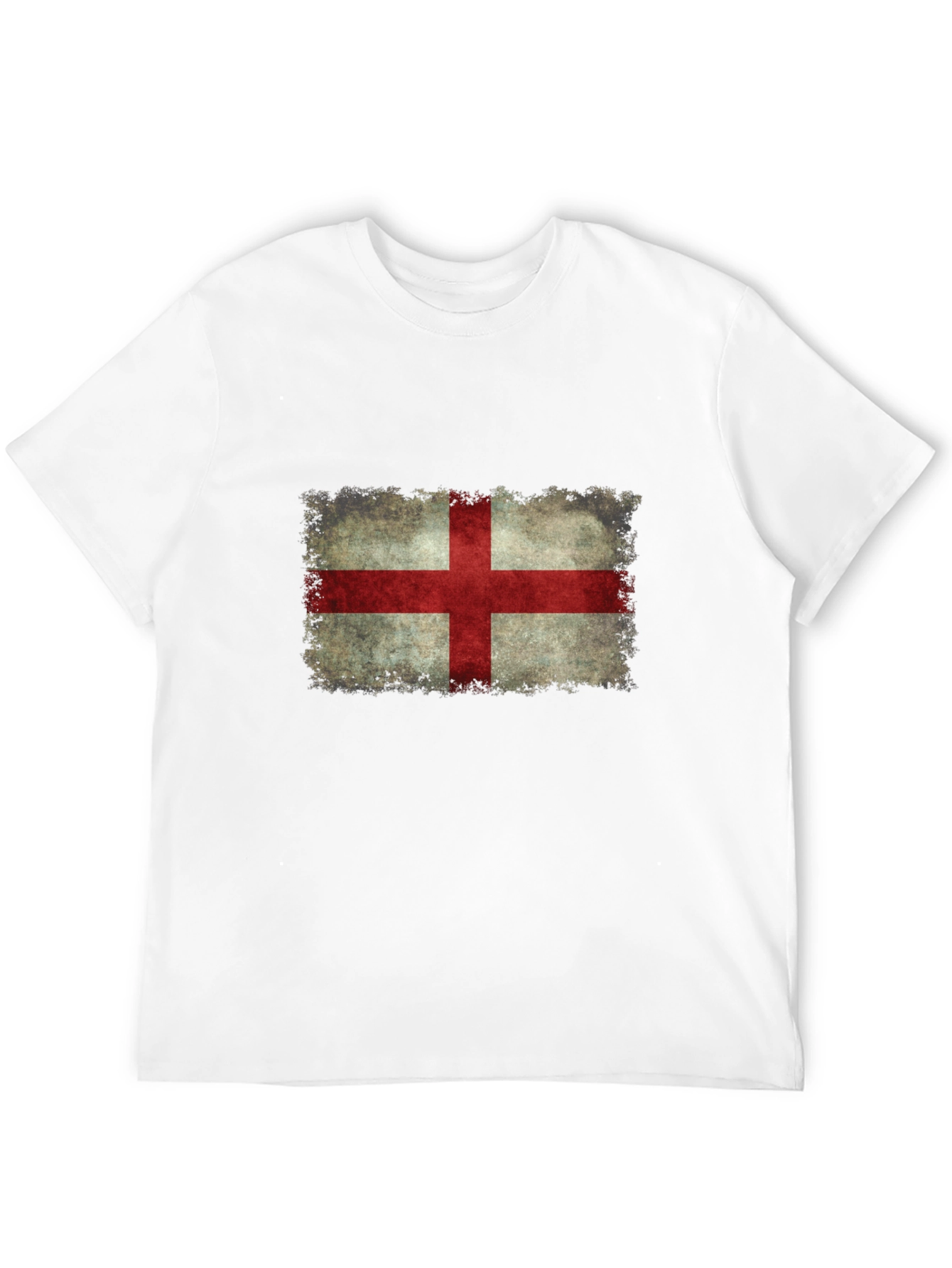 England Flag Distressed Graphic T-Shirt