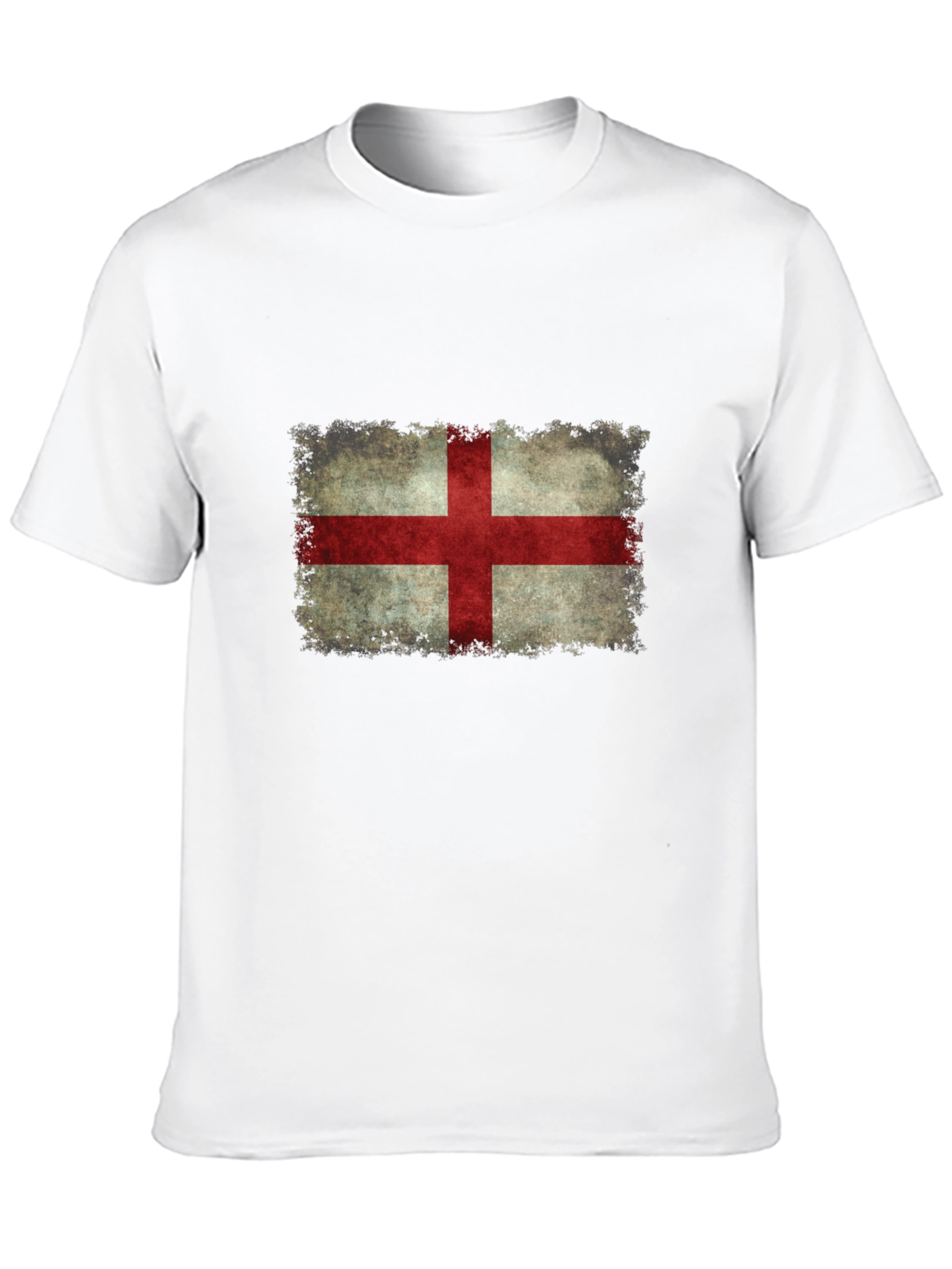 England Flag Distressed Graphic T-Shirt