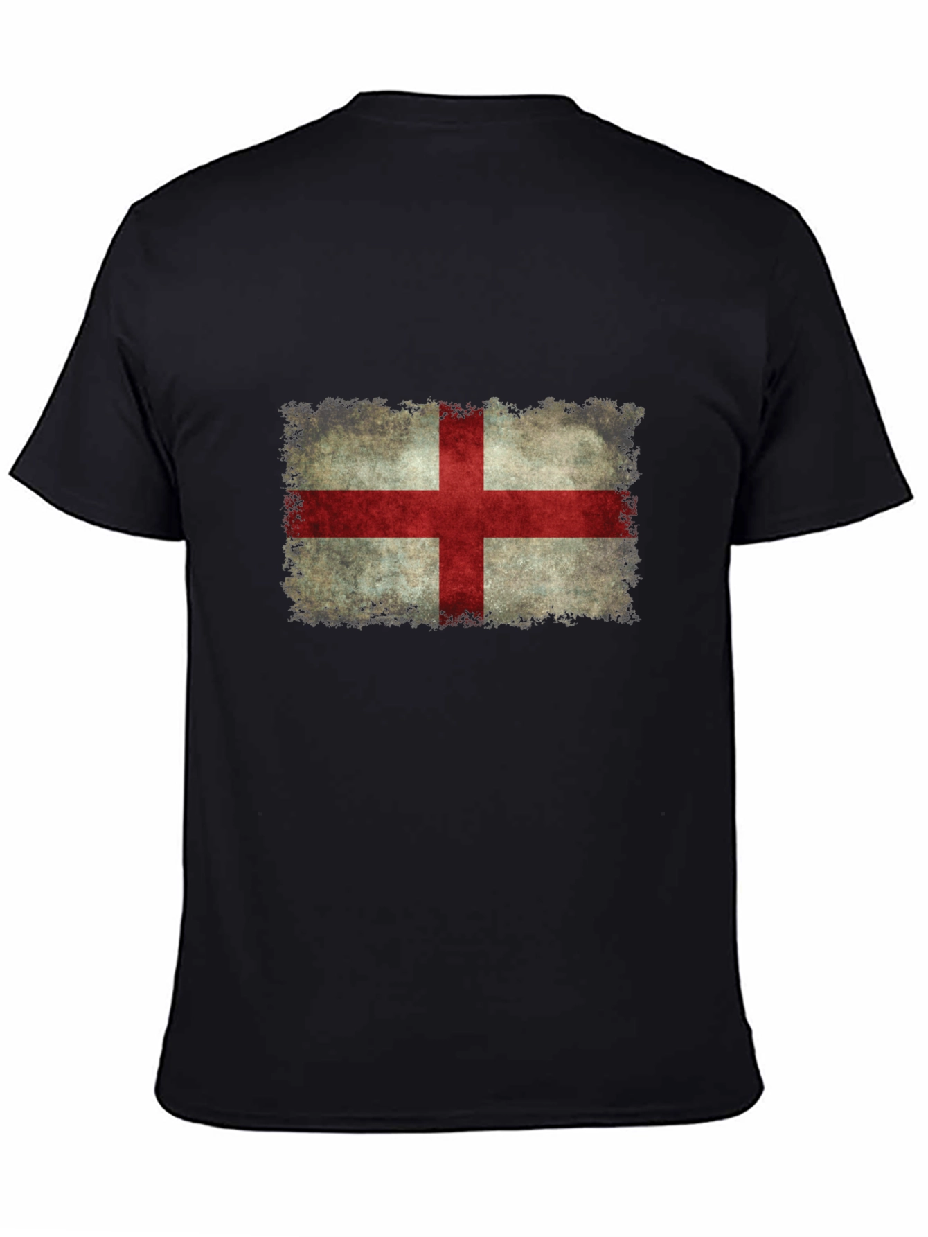 England Flag Distressed Graphic T-Shirt
