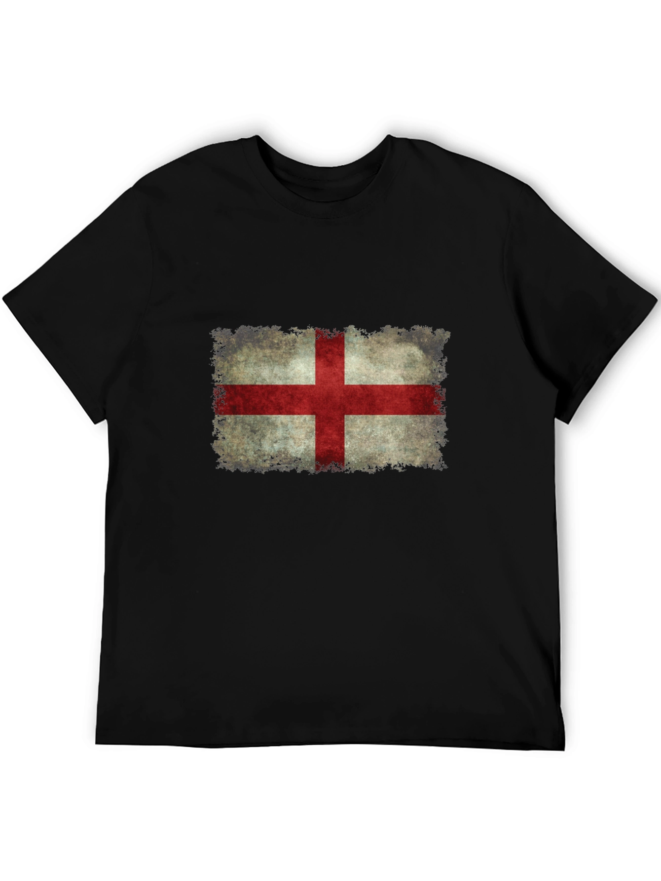 England Flag Distressed Graphic T-Shirt