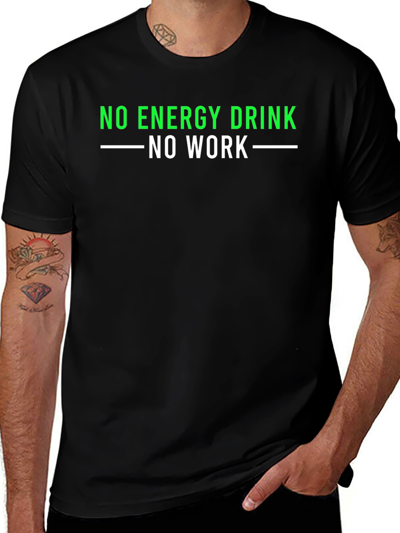 No Energy Drink No Work T-Shirt