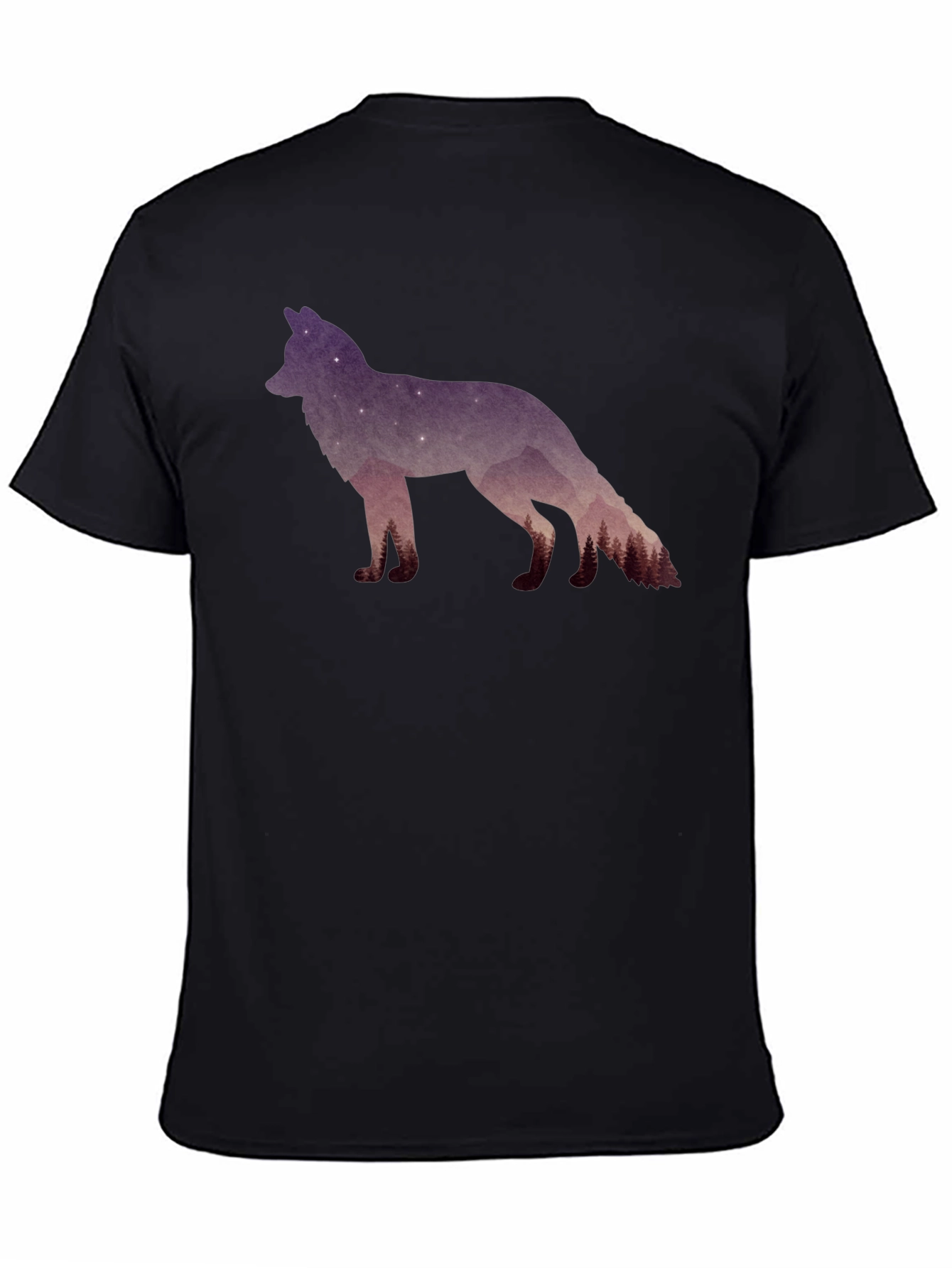 Galaxy Wolf Silhouette T-Shirt
