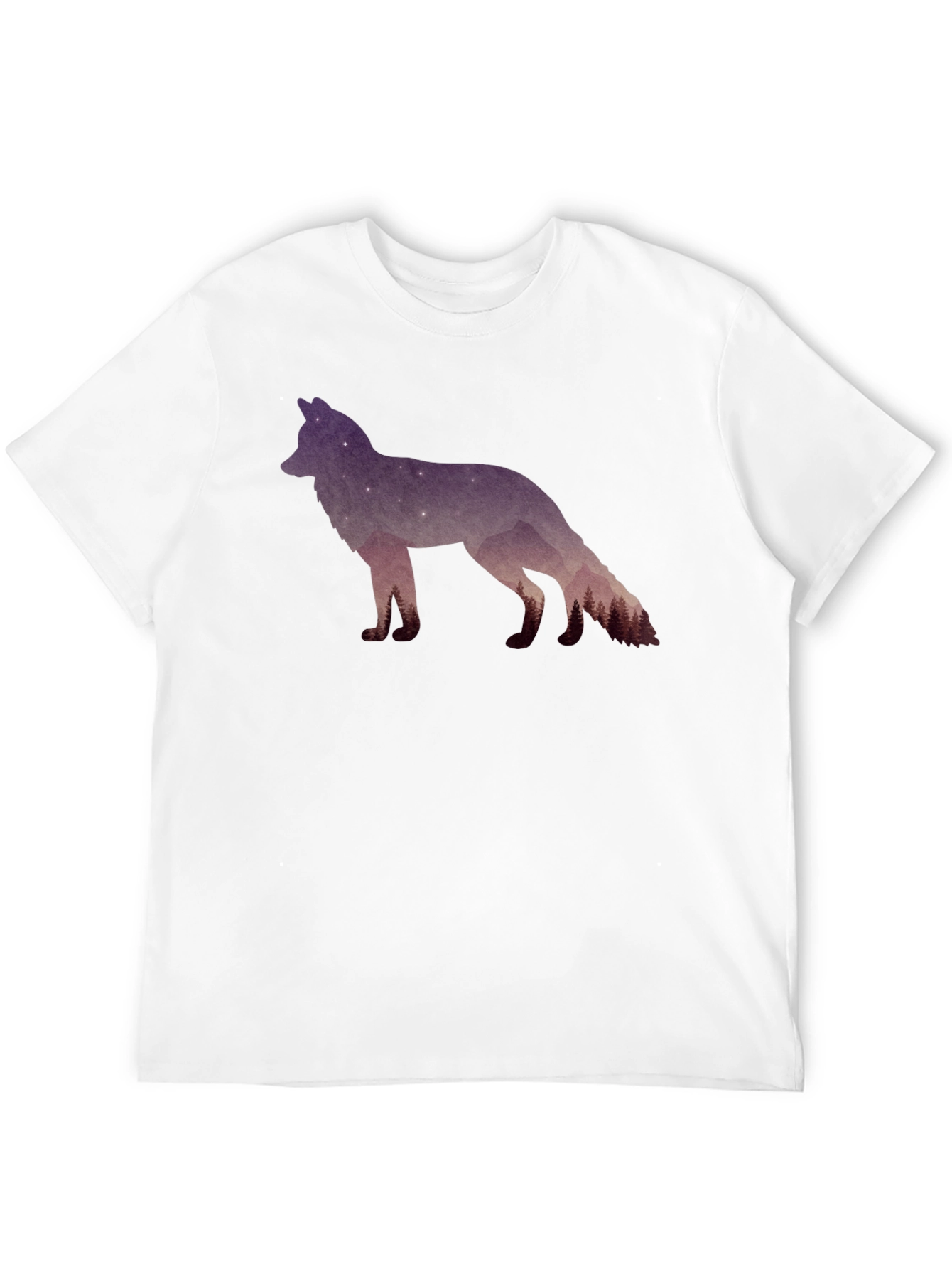 Galaxy Wolf Silhouette T-Shirt
