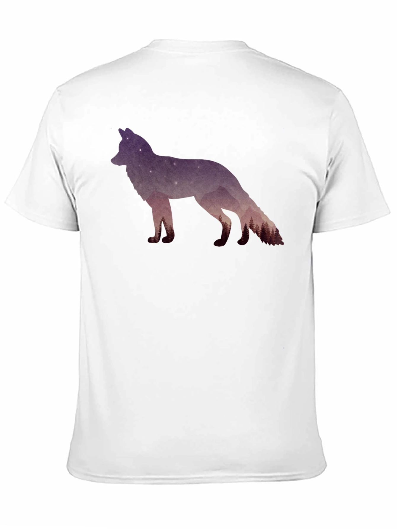 Galaxy Wolf Silhouette T-Shirt