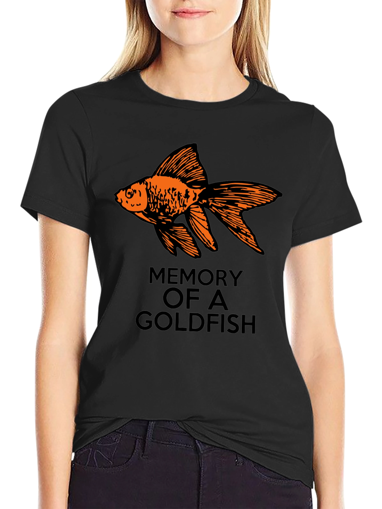 Goldfish Memory Graphic Tee - Novelty T-Shirt