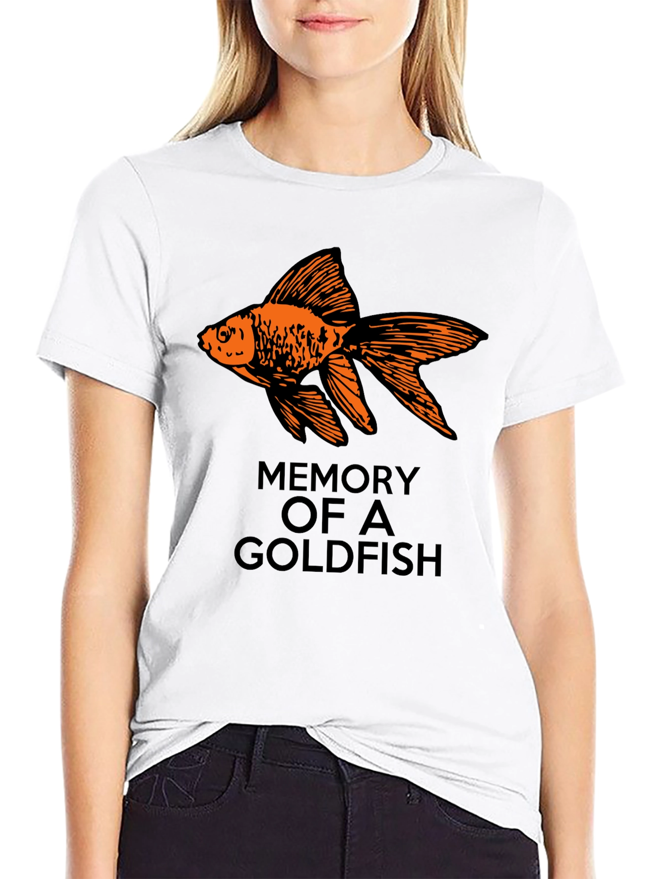 Goldfish Memory Graphic Tee - Novelty T-Shirt