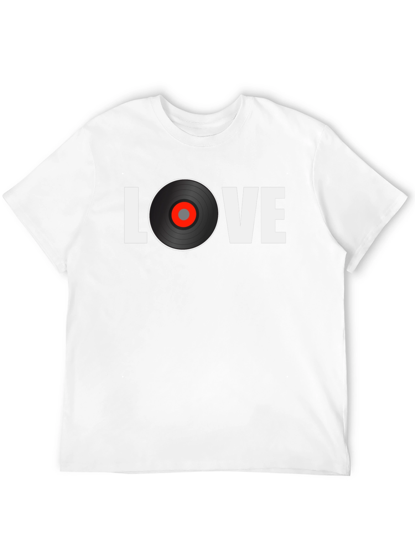 Love Vinyl Record Graphic T-Shirt