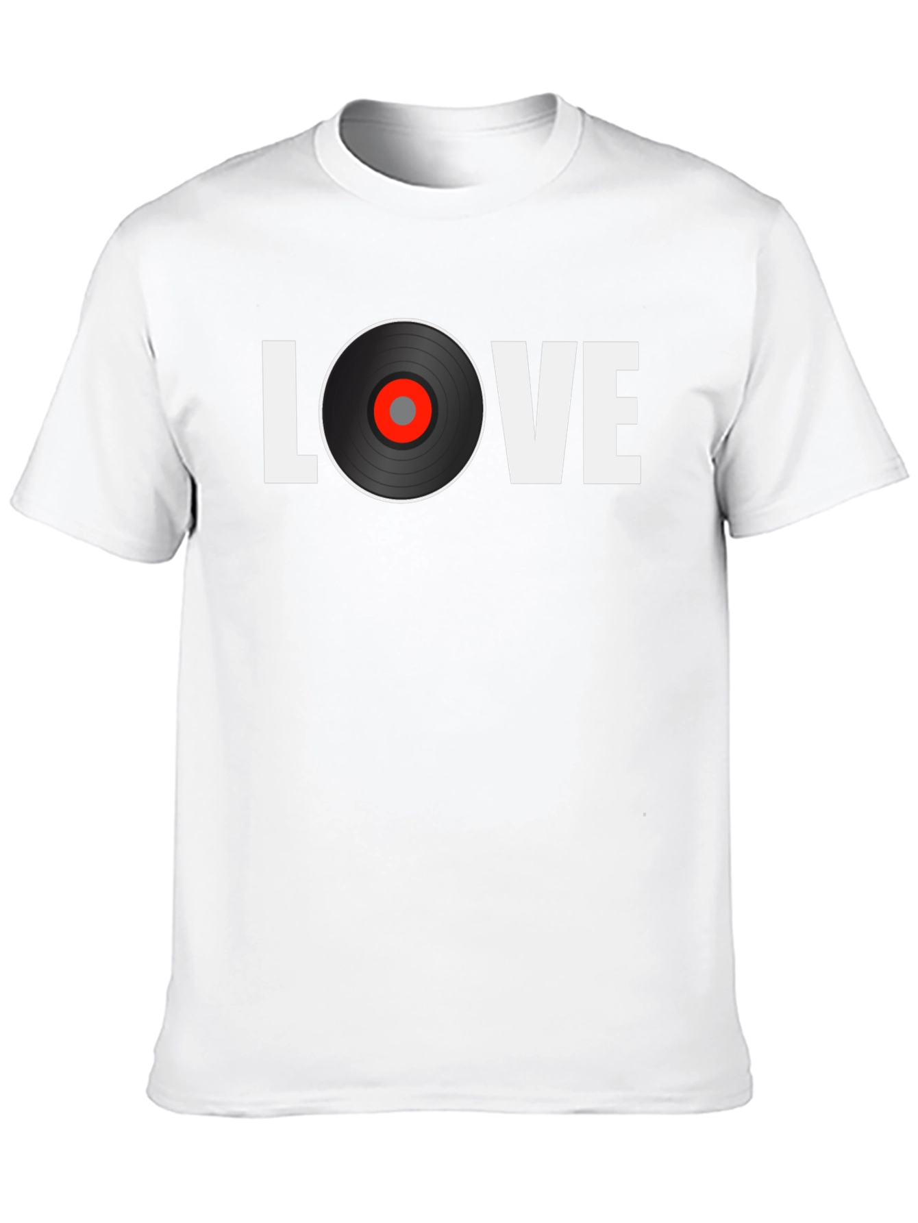 Love Vinyl Record Graphic T-Shirt