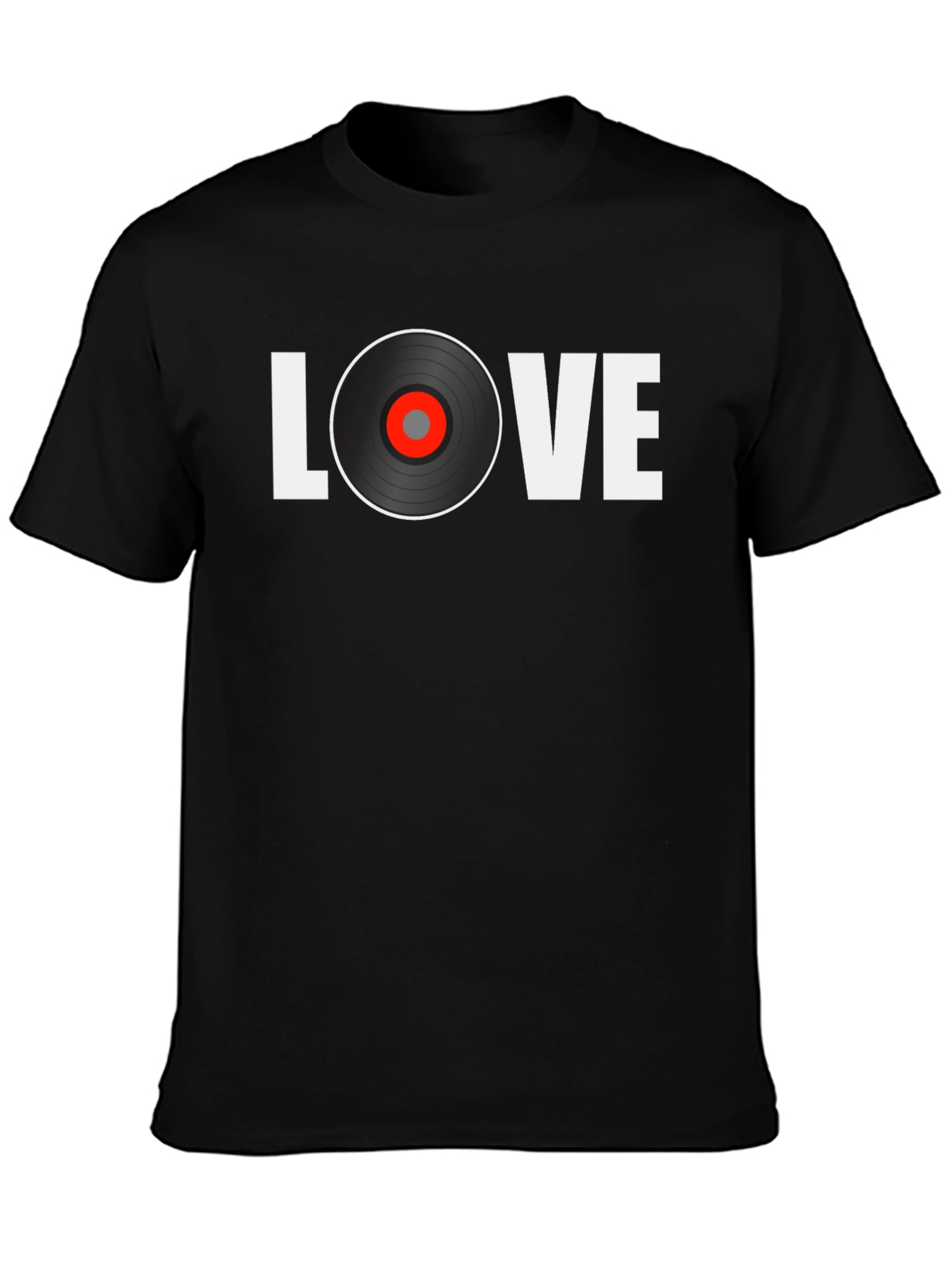 Love Vinyl Record Graphic T-Shirt