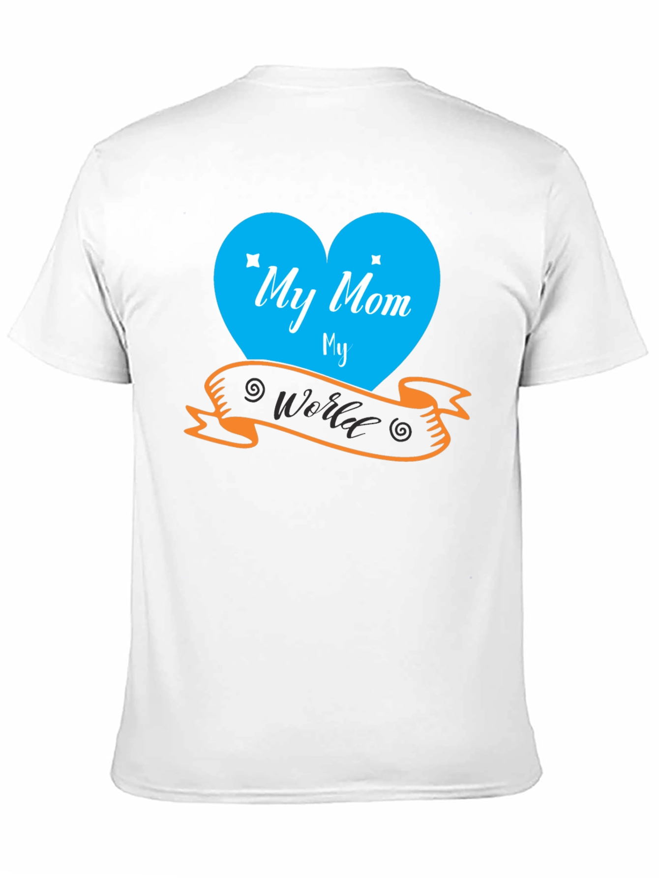 My Mom My World Black T-Shirt