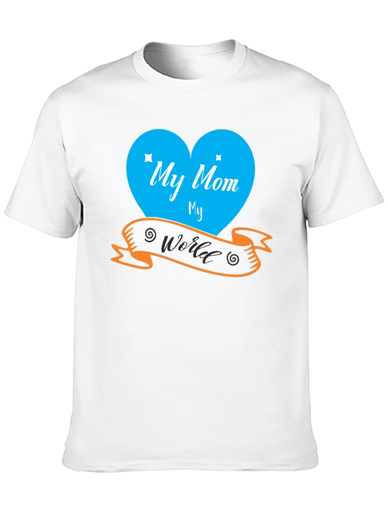 My Mom My World Black T-Shirt