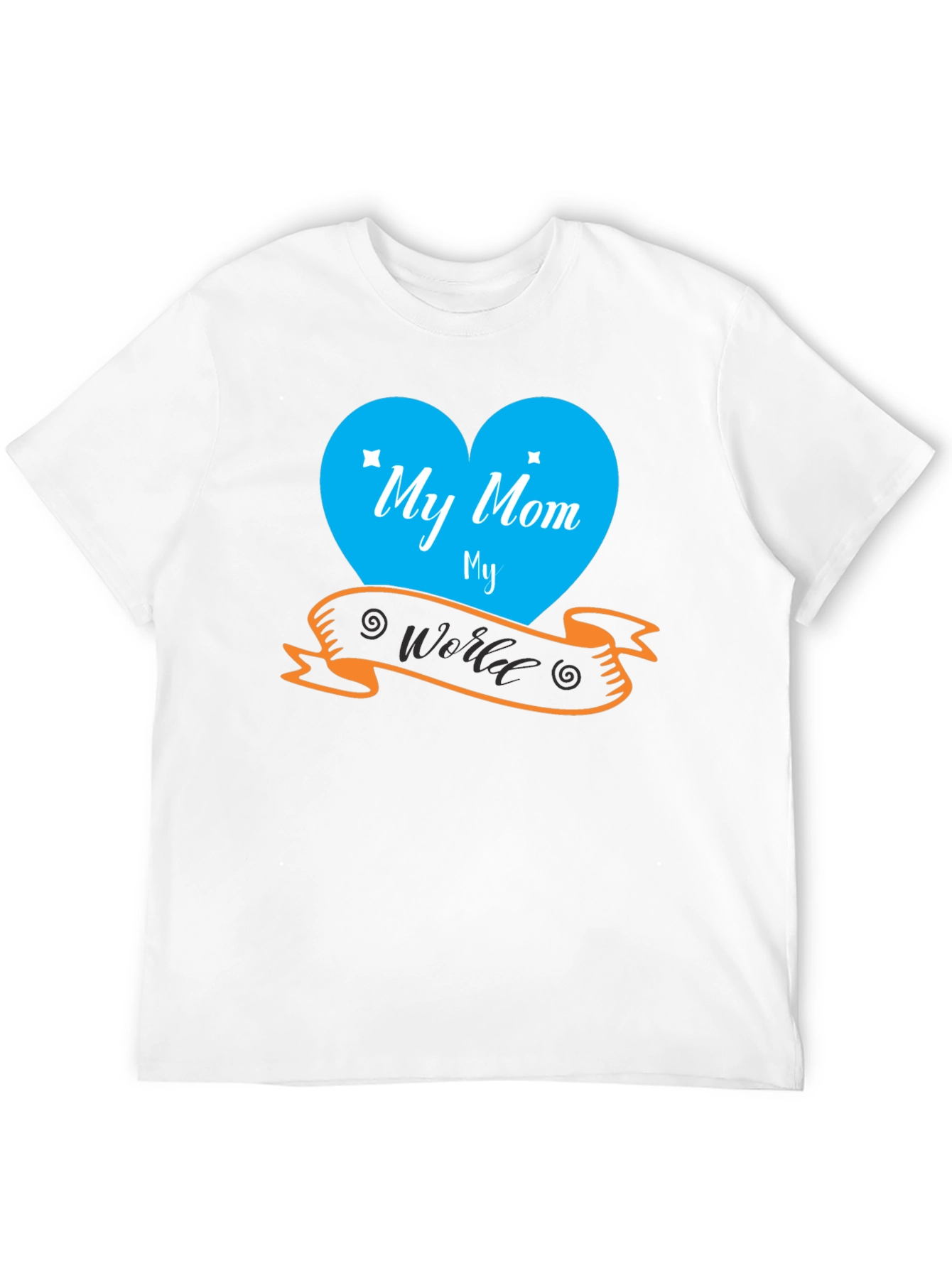 My Mom My World Black T-Shirt
