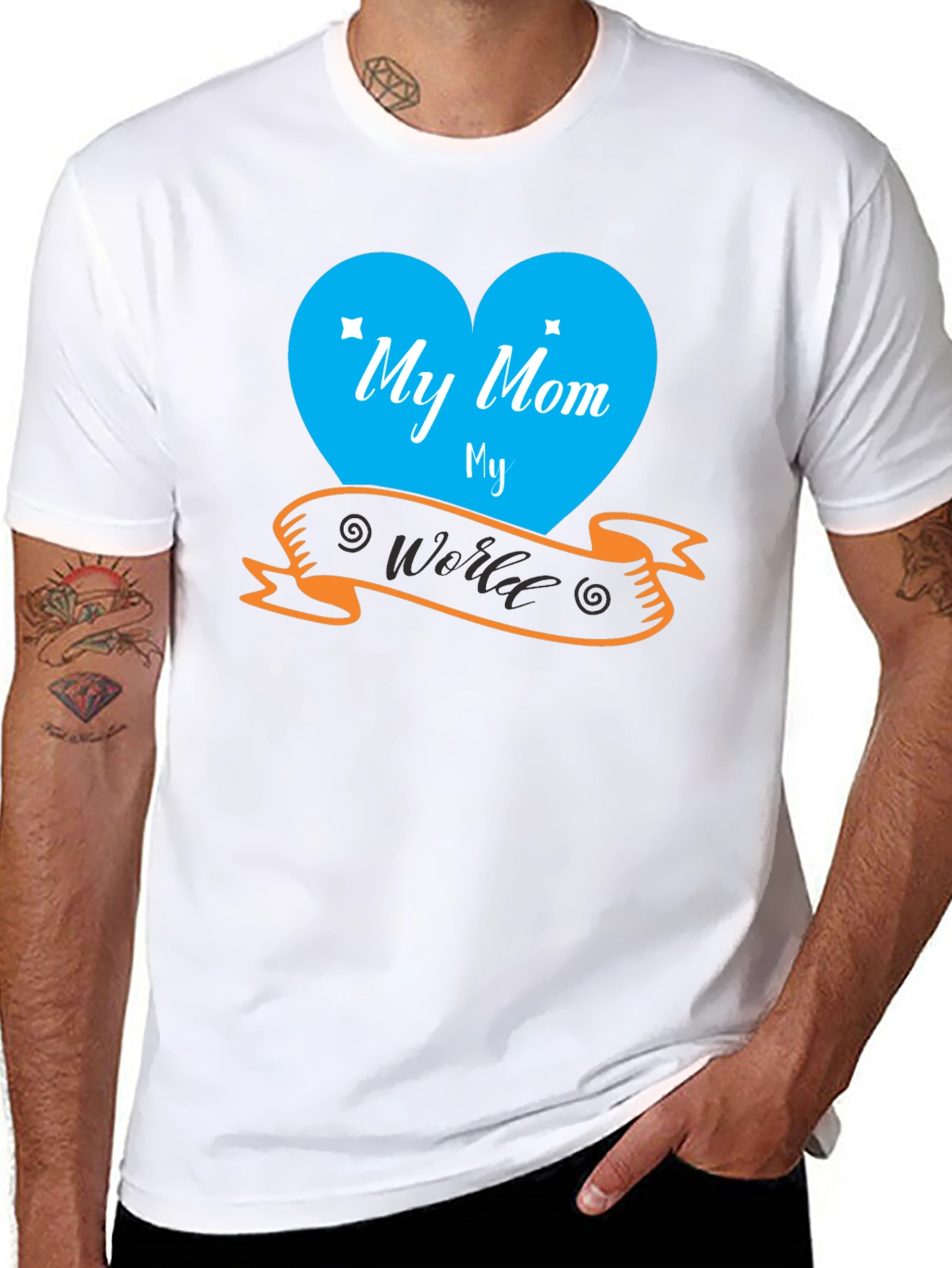 My Mom My World Black T-Shirt