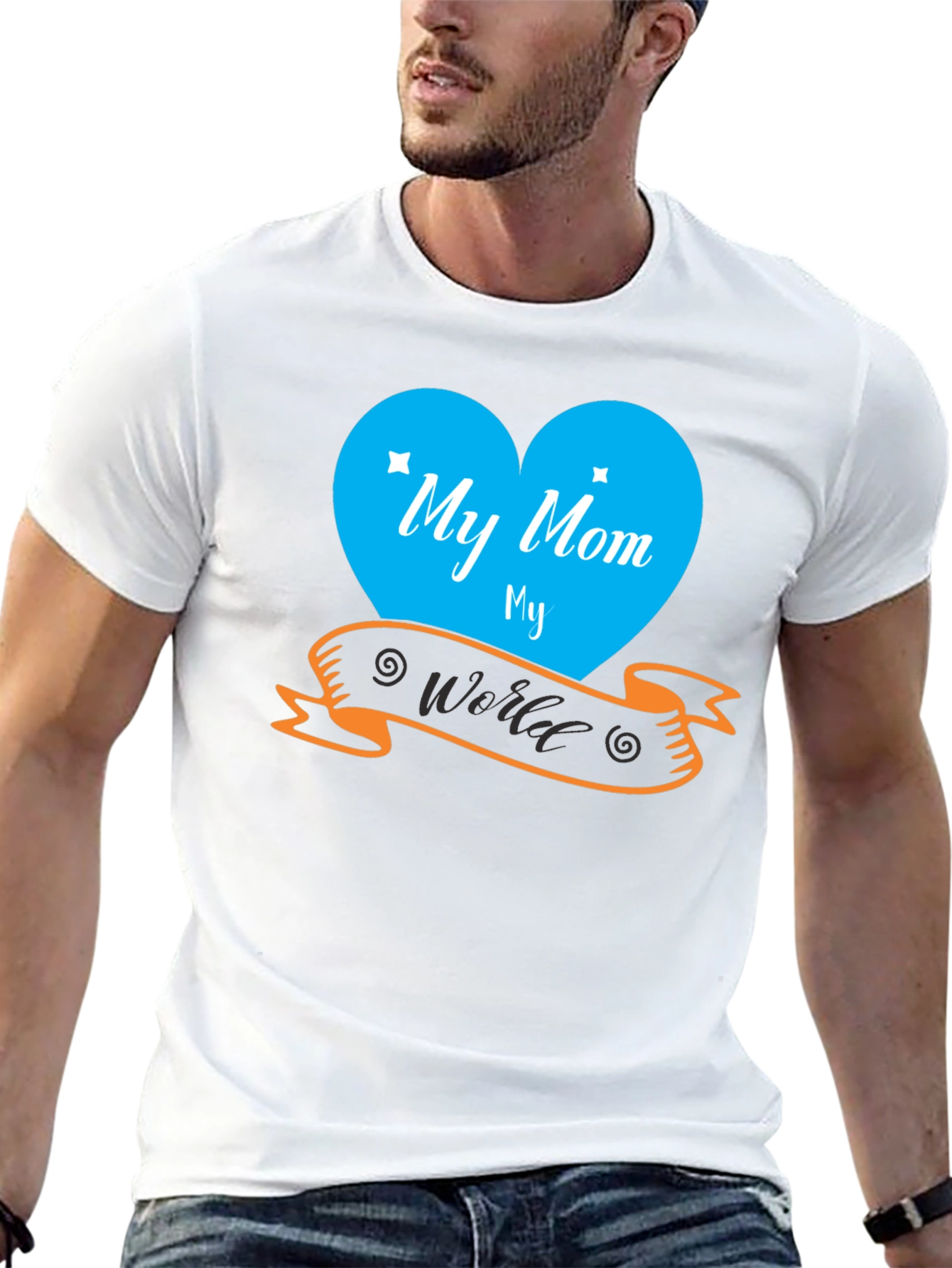 My Mom My World Black T-Shirt