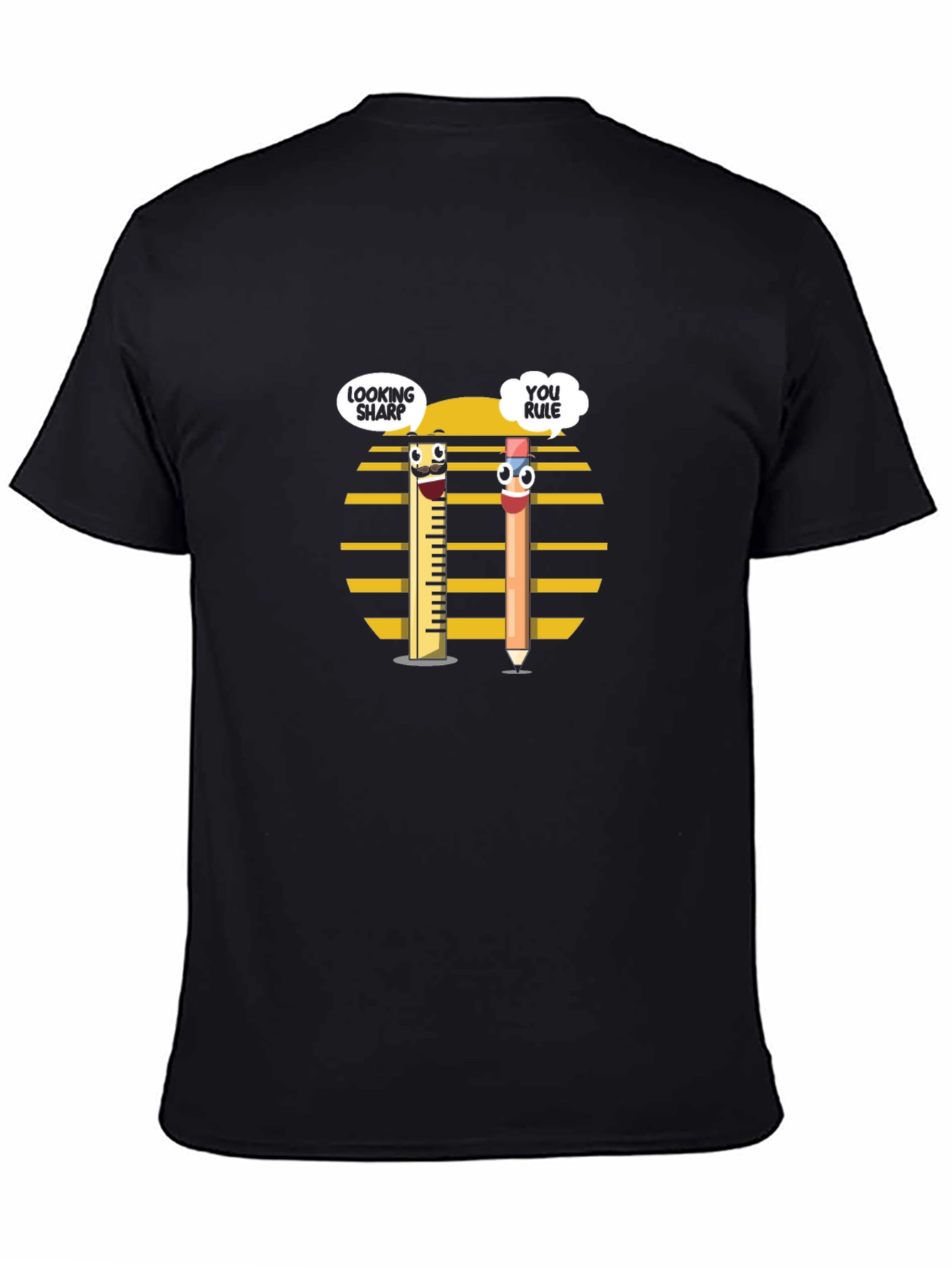 Looking Sharp Mens Black T-Shirt