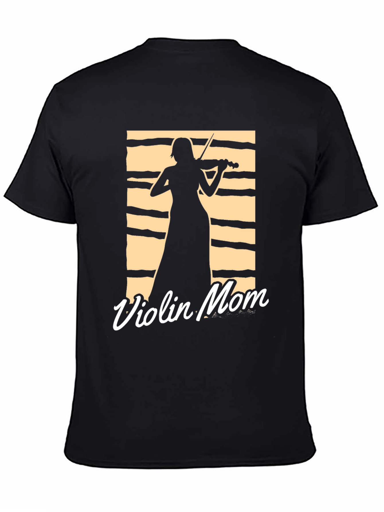 Violin Mom T-Shirt - Musician Silhouette Tee