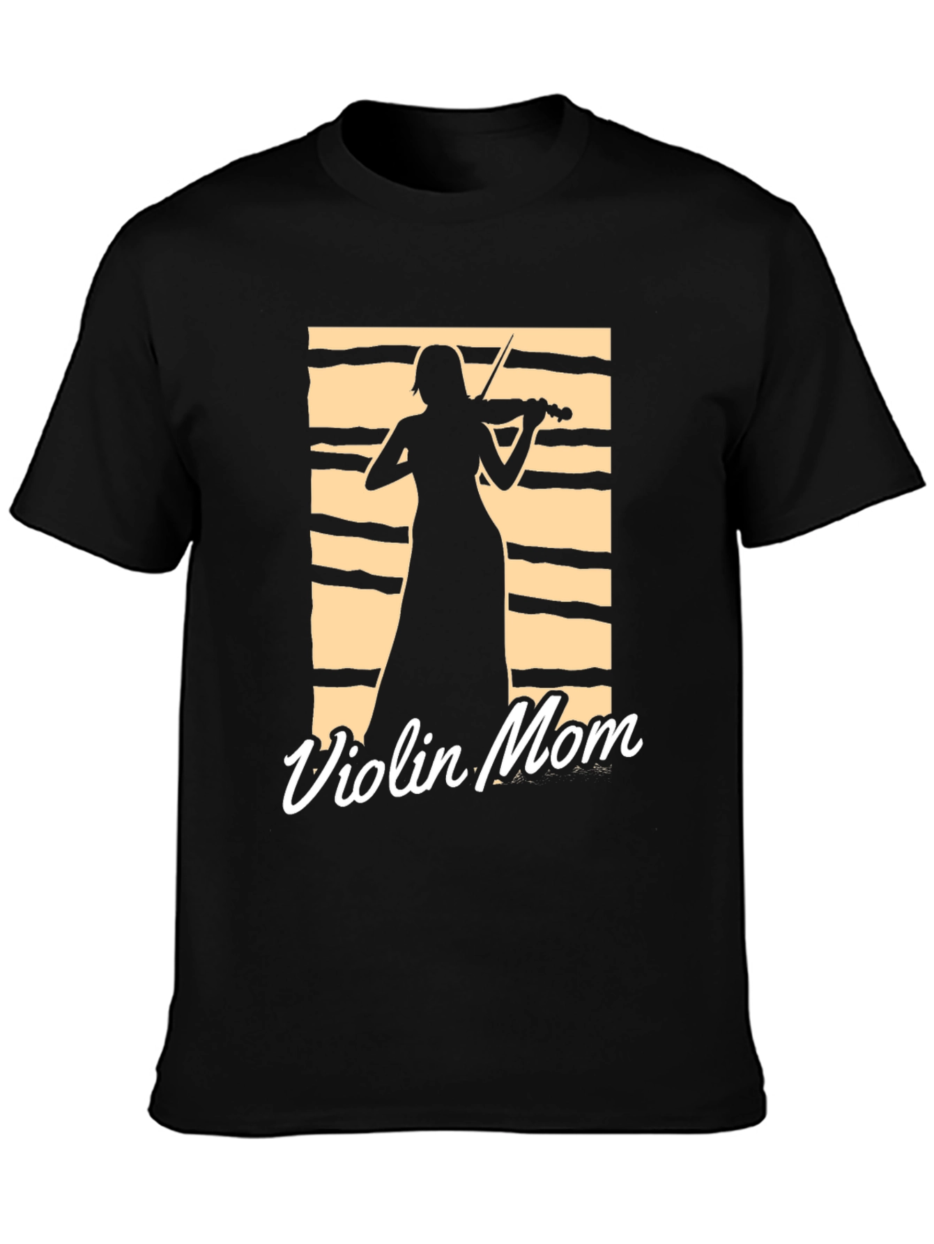 Violin Mom T-Shirt - Musician Silhouette Tee
