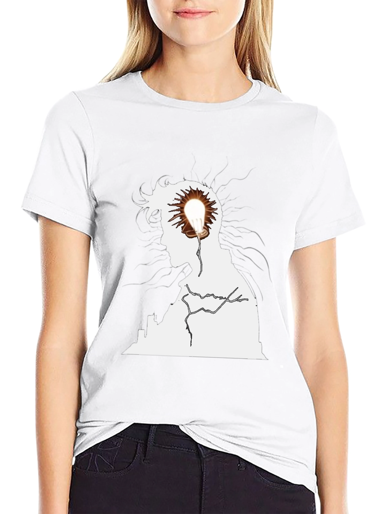 Creative Light Bulb Mind T-Shirt