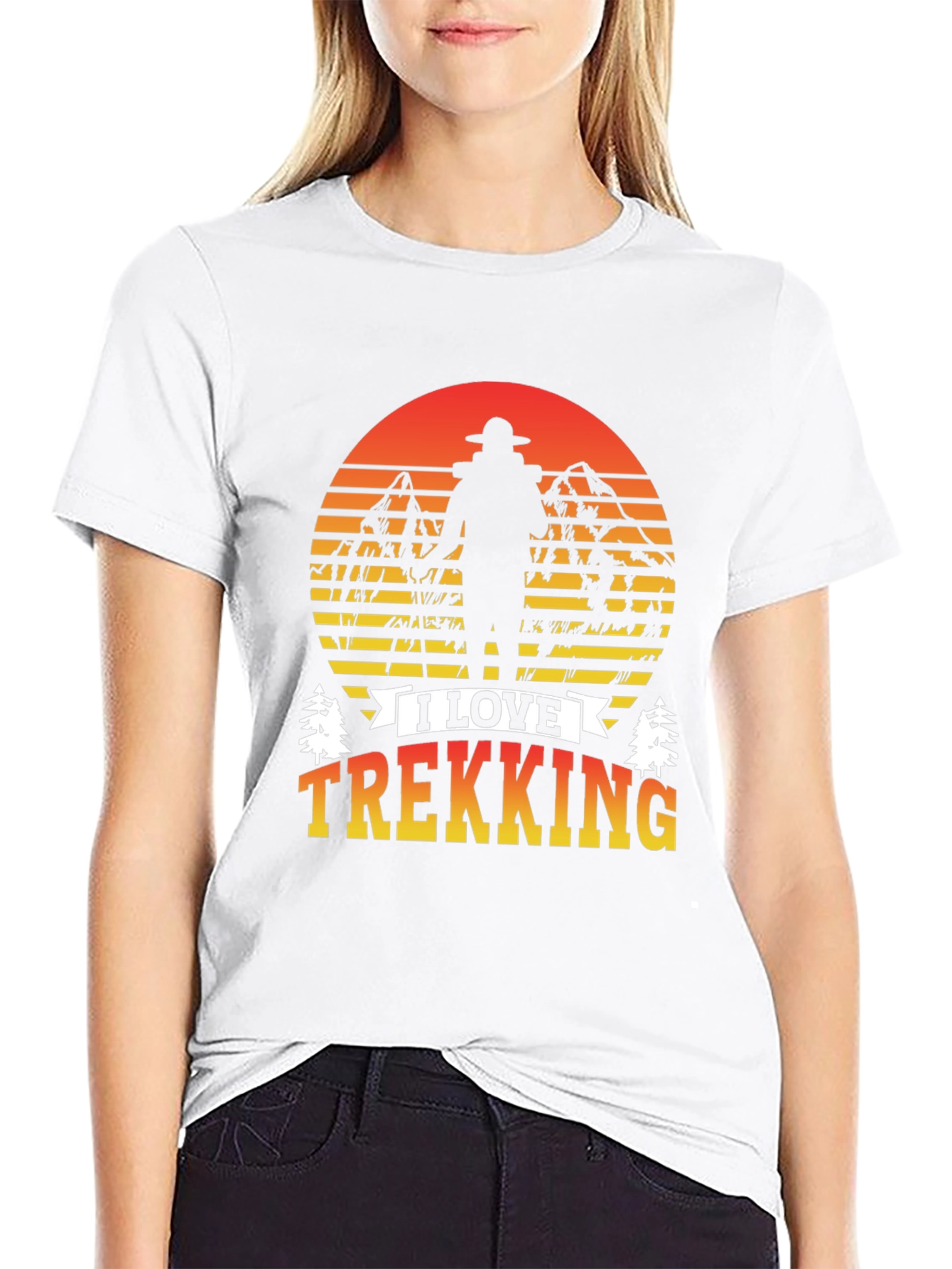 I Love Trekking Graphic T-Shirt