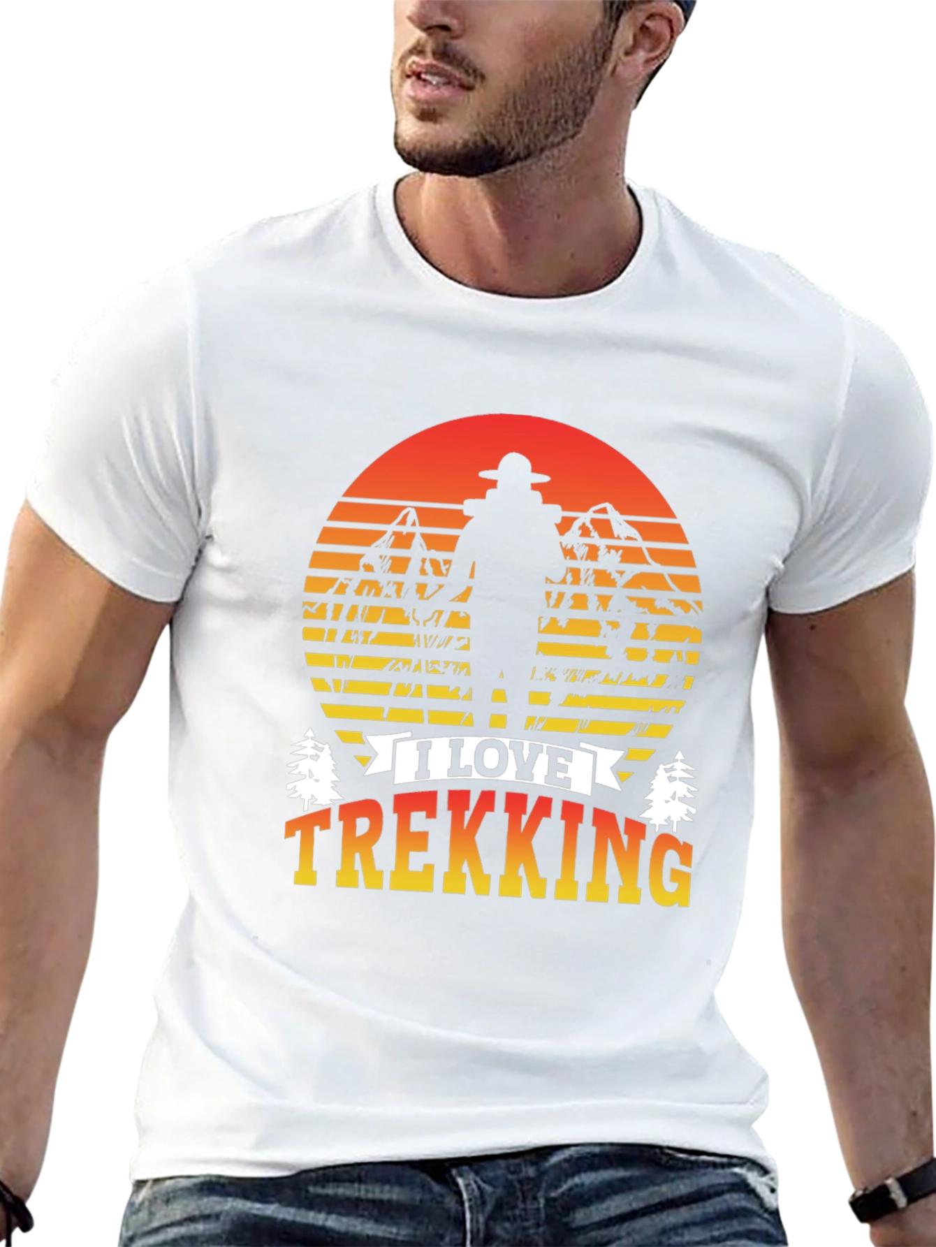 I Love Trekking Graphic T-Shirt