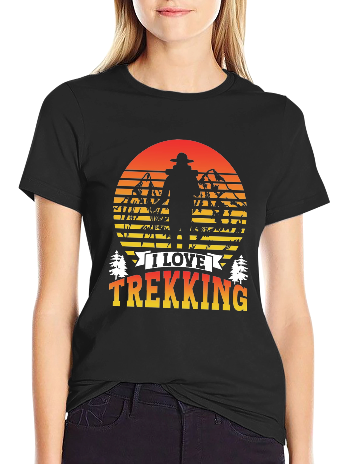I Love Trekking Graphic T-Shirt