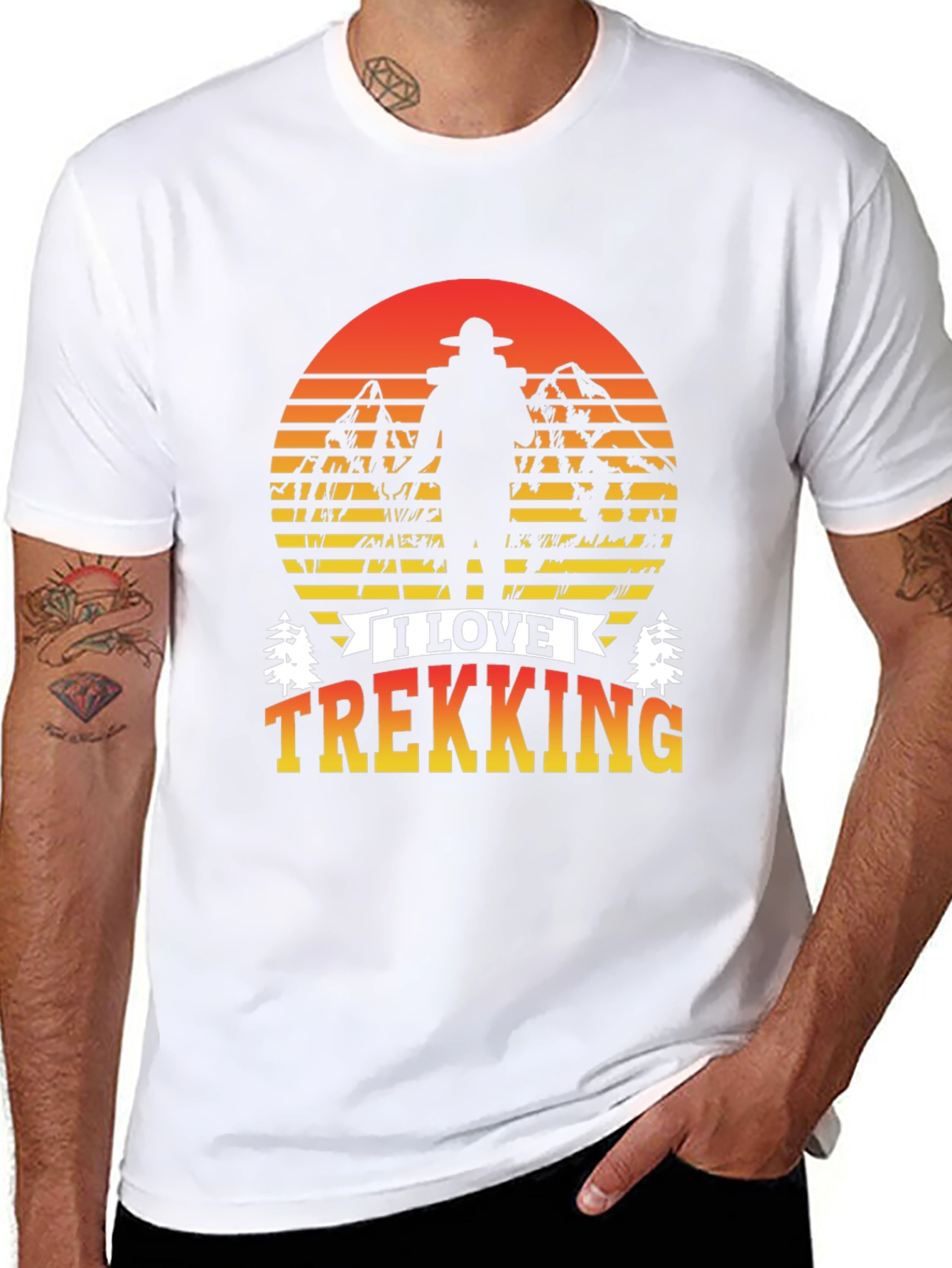 I Love Trekking Graphic T-Shirt