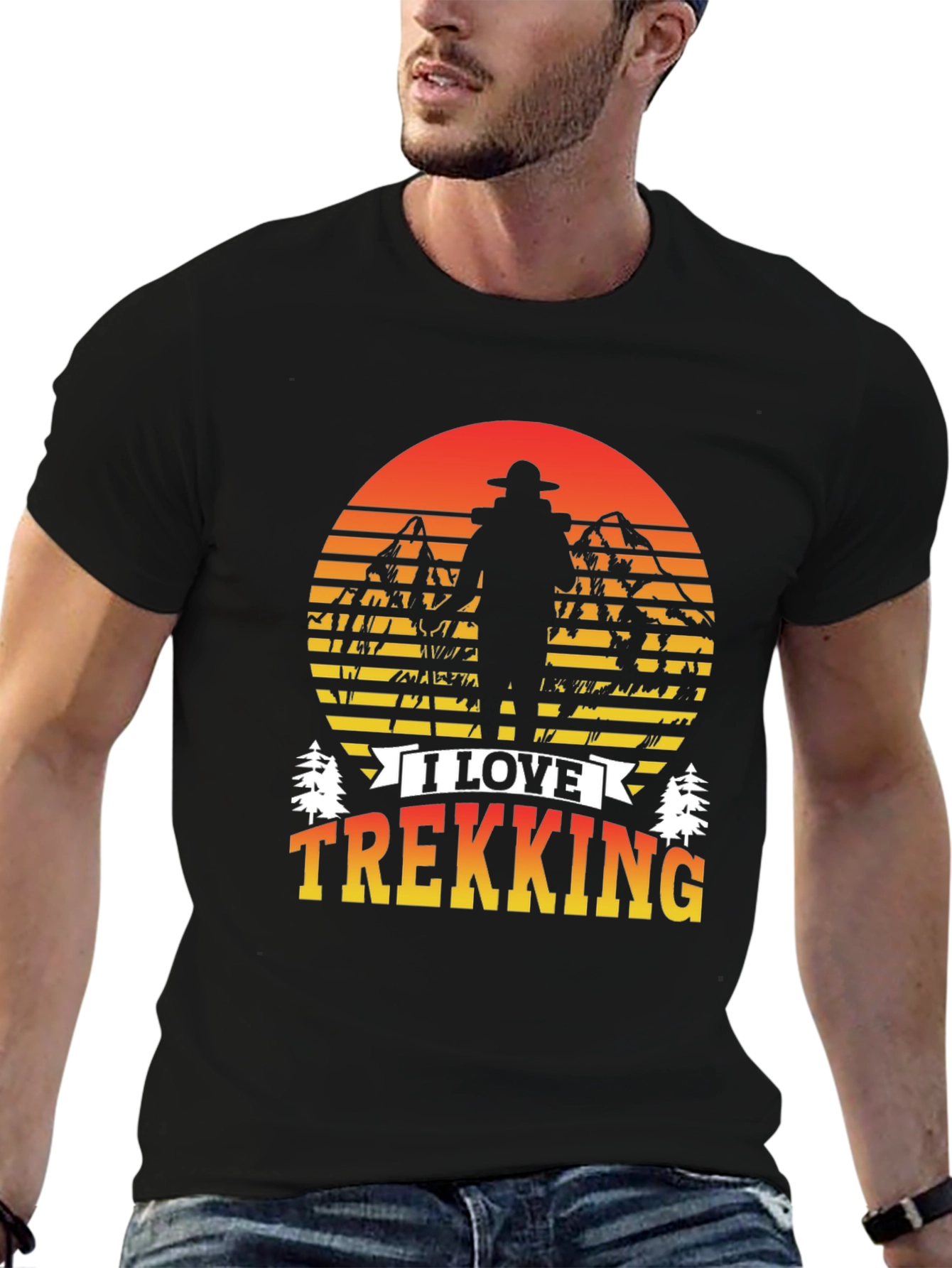 I Love Trekking Graphic T-Shirt
