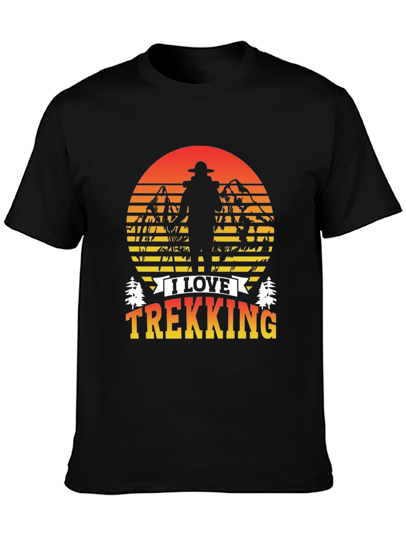 I Love Trekking Graphic T-Shirt