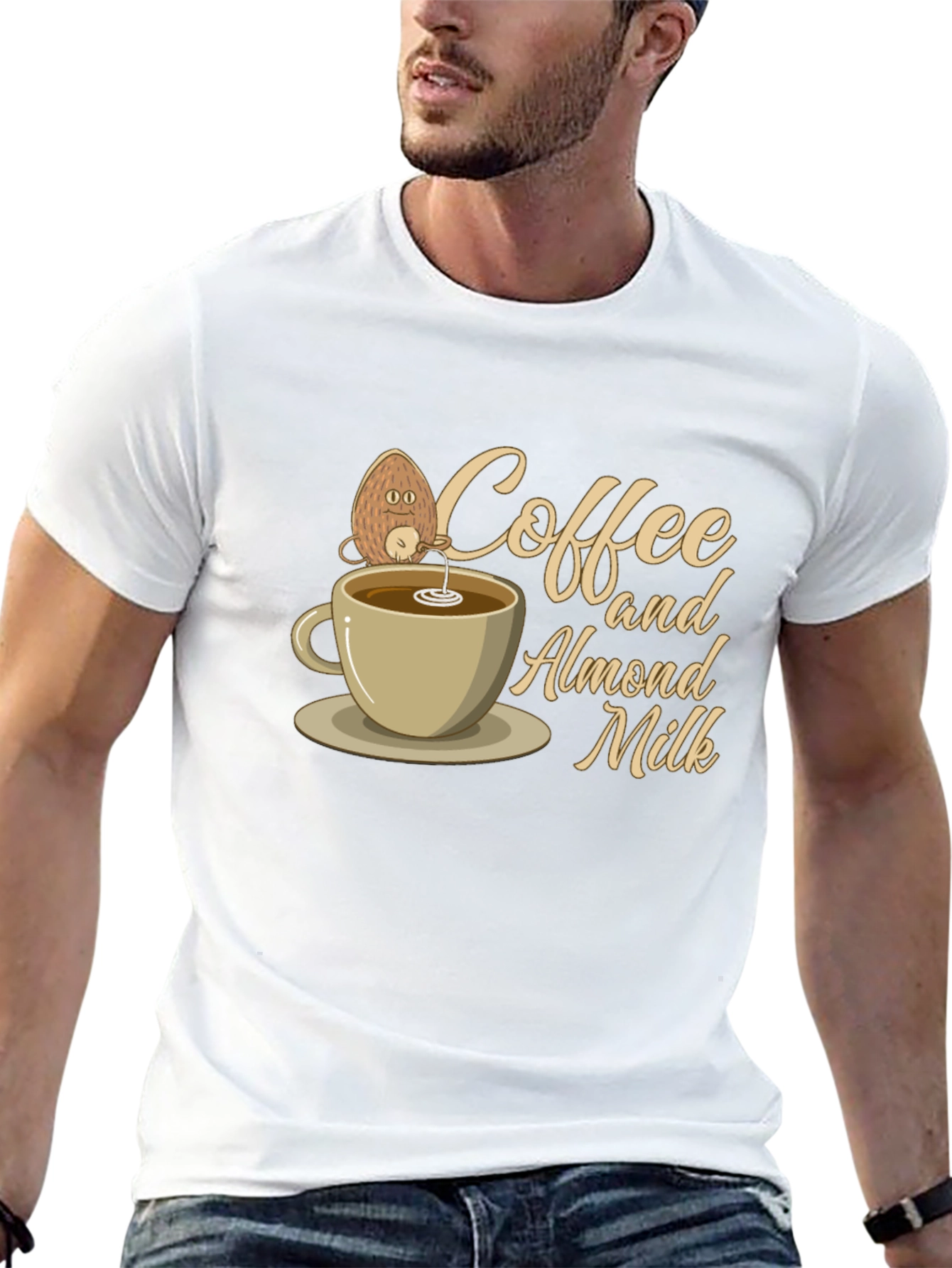 Coffee & Almond Milk Graphic T-Shirt
