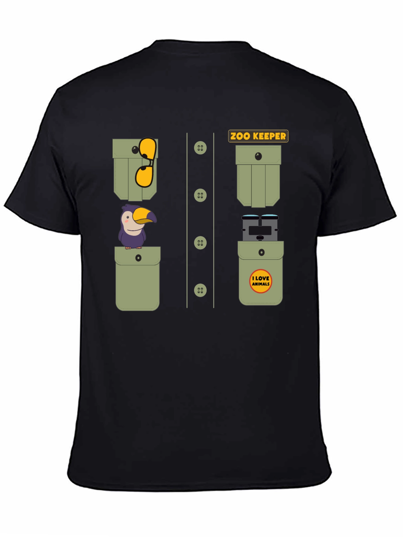 Zoo Keeper Costume Graphic Tee
