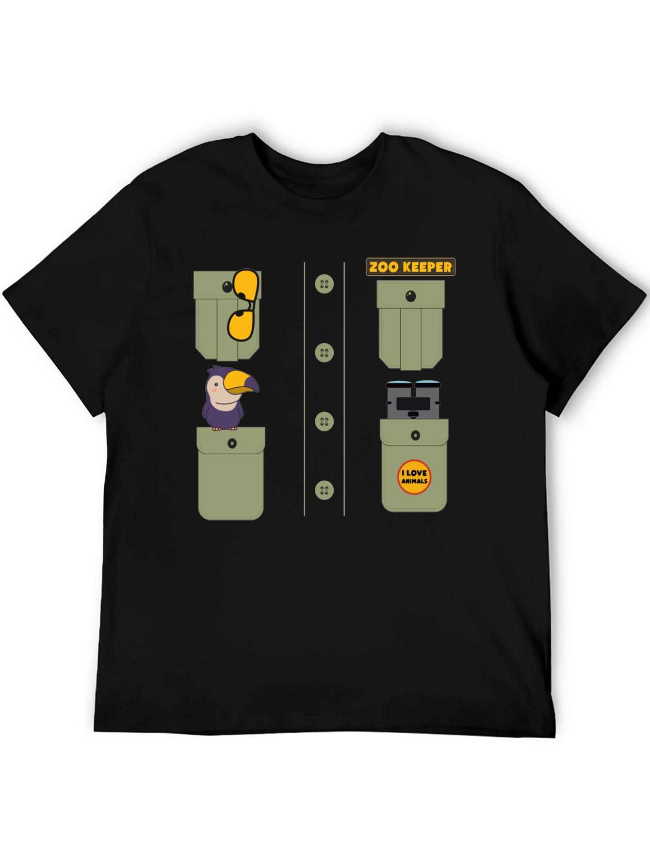 Zoo Keeper Costume Graphic Tee