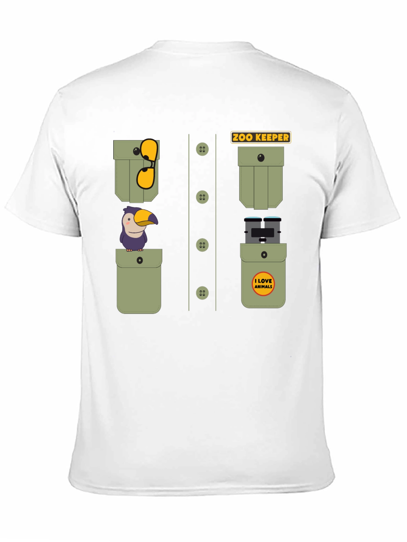 Zoo Keeper Costume Graphic Tee