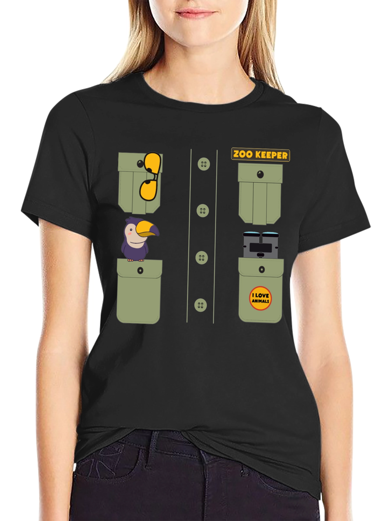 Zoo Keeper Costume Graphic Tee