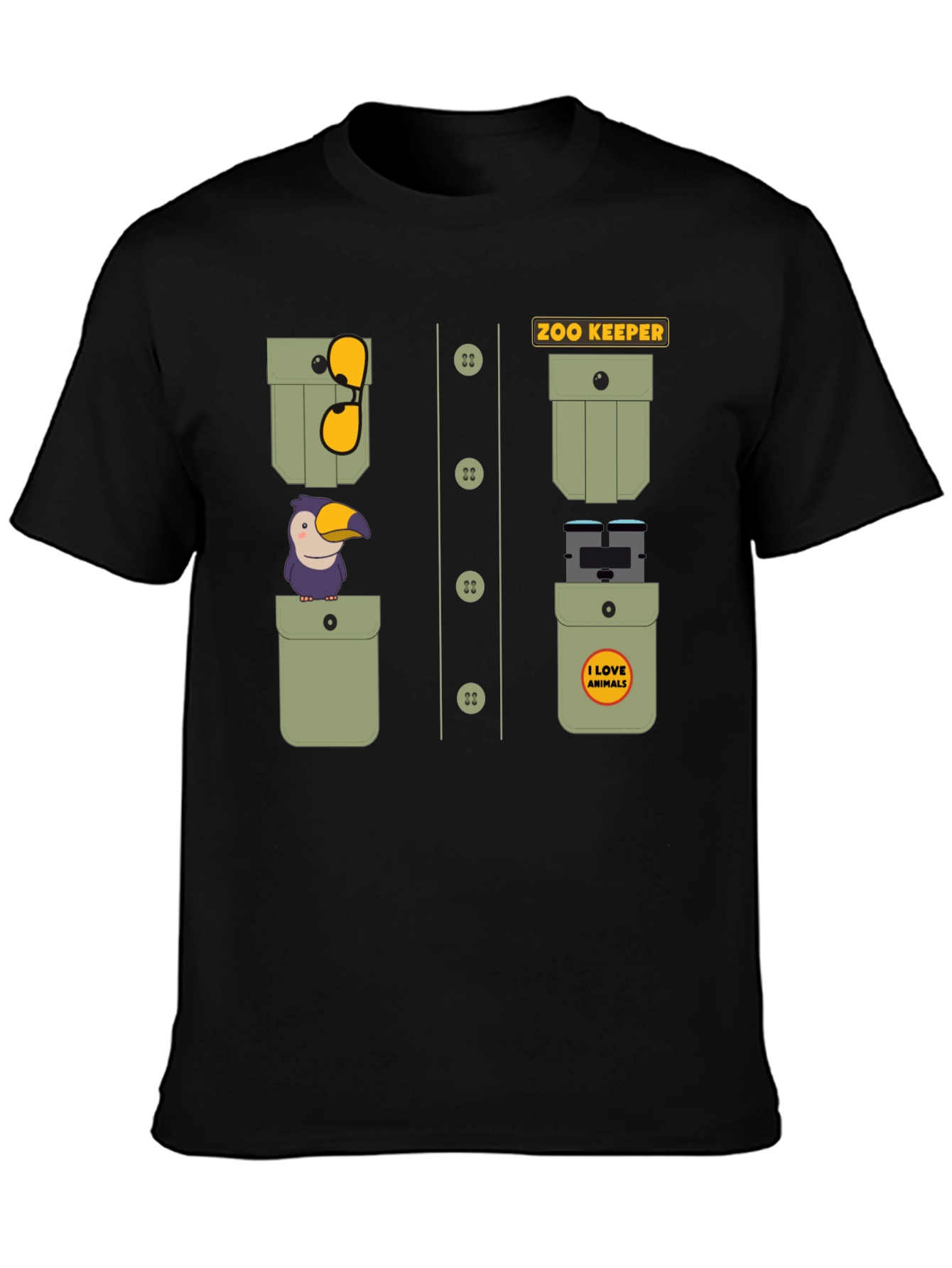 Zoo Keeper Costume Graphic Tee