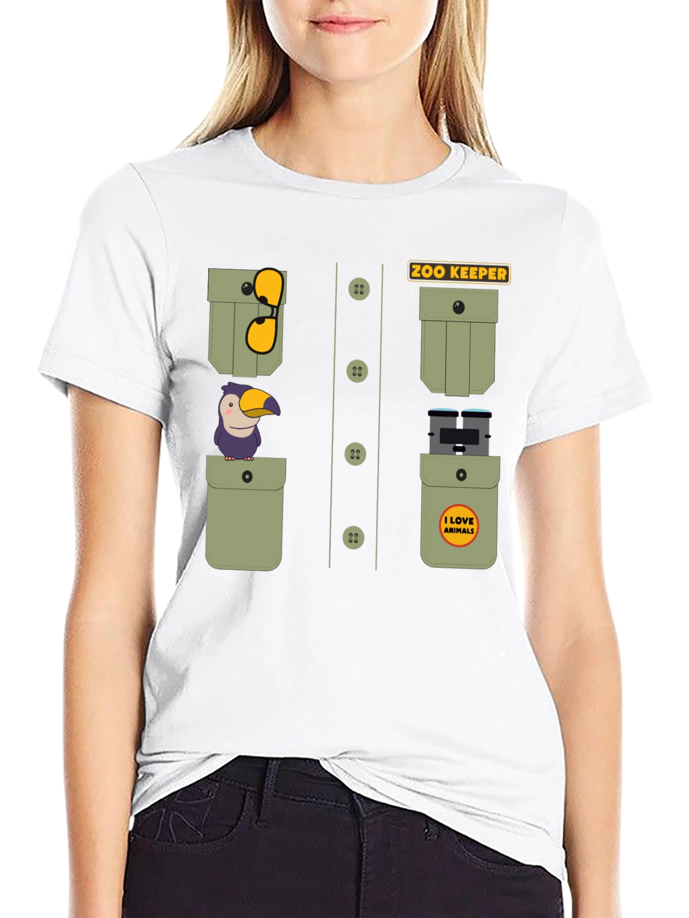 Zoo Keeper Costume Graphic Tee