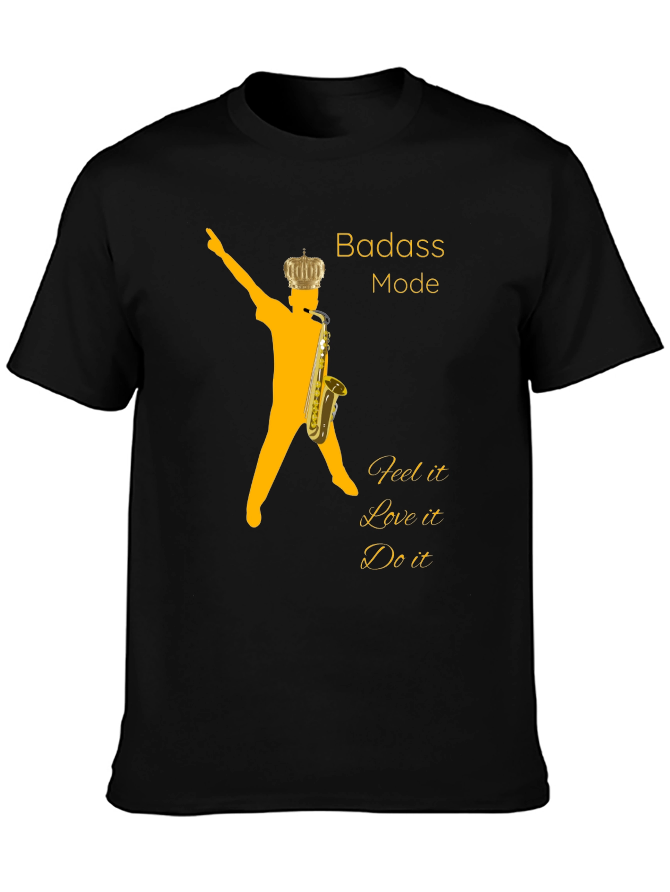 Badass Mode Saxophone Graphic Tee