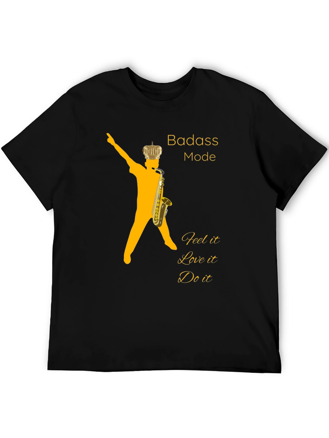 Badass Mode Saxophone Graphic Tee