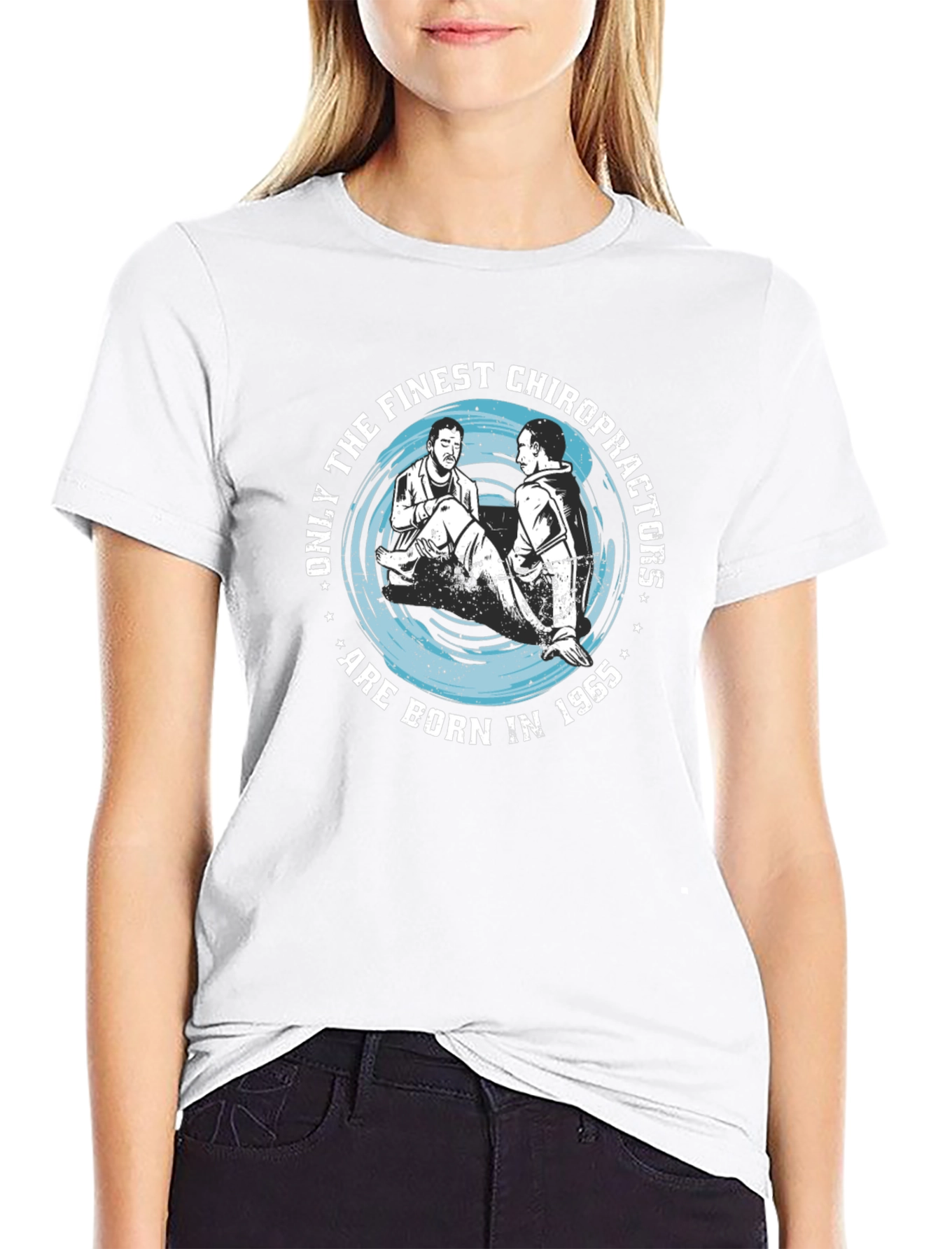 Finest Chiropractors Born in 1965 Black T-Shirt
