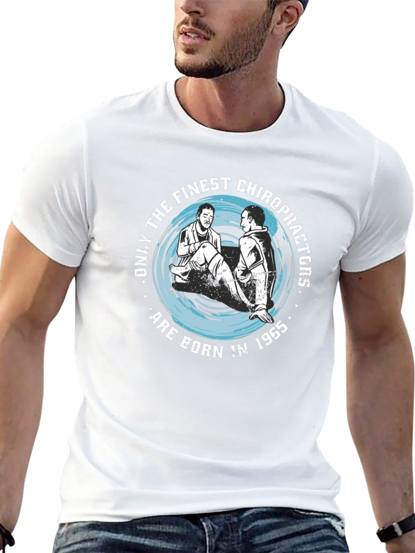Finest Chiropractors Born in 1965 Black T-Shirt