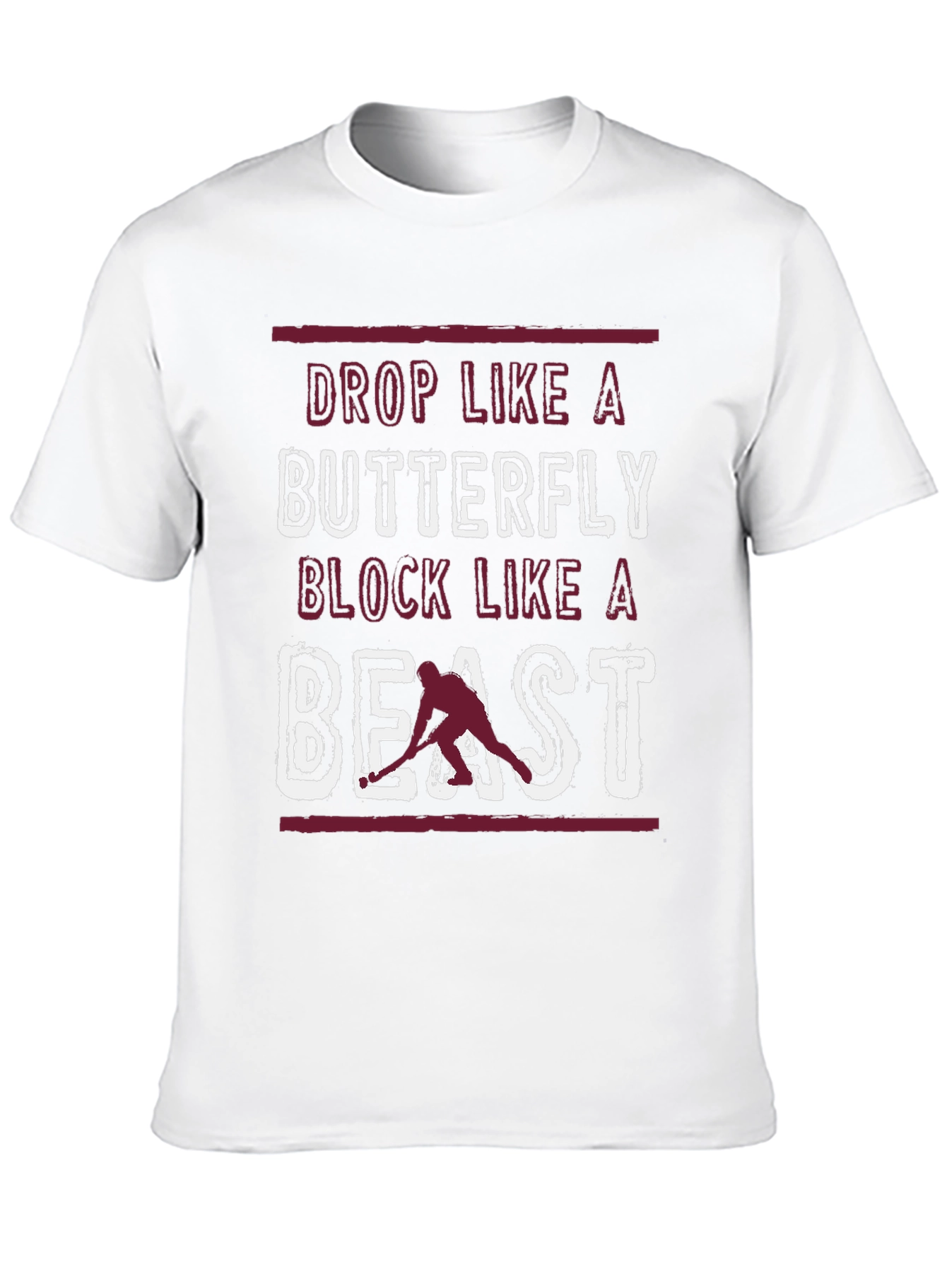 Hockey Drop Like A Butterfly Graphic Tee