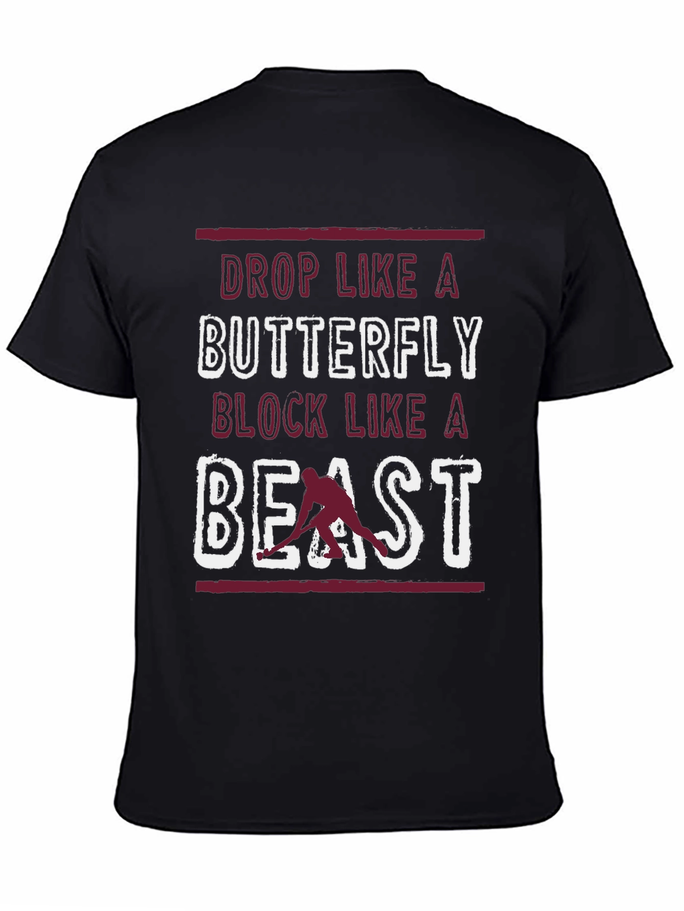 Hockey Drop Like A Butterfly Graphic Tee