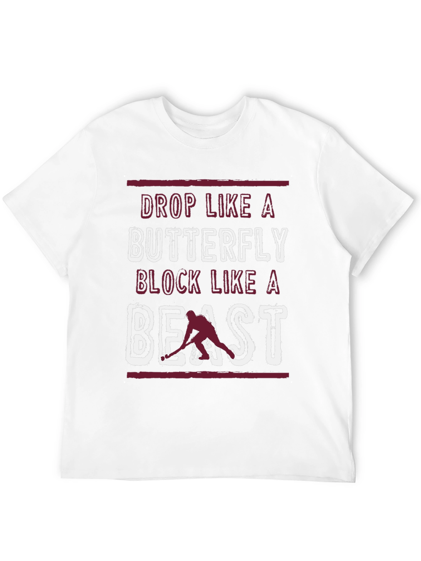 Hockey Drop Like A Butterfly Graphic Tee