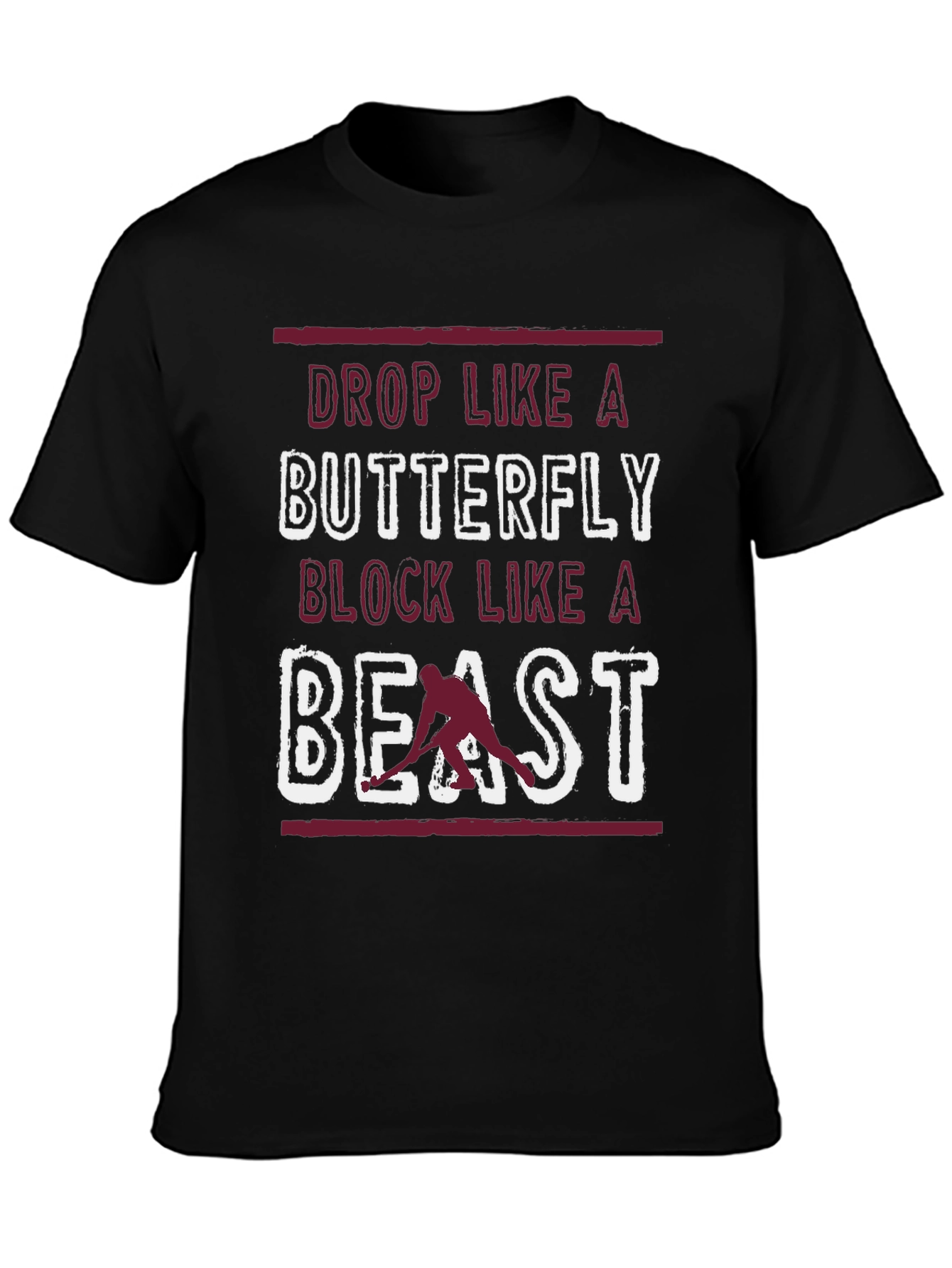 Hockey Drop Like A Butterfly Graphic Tee