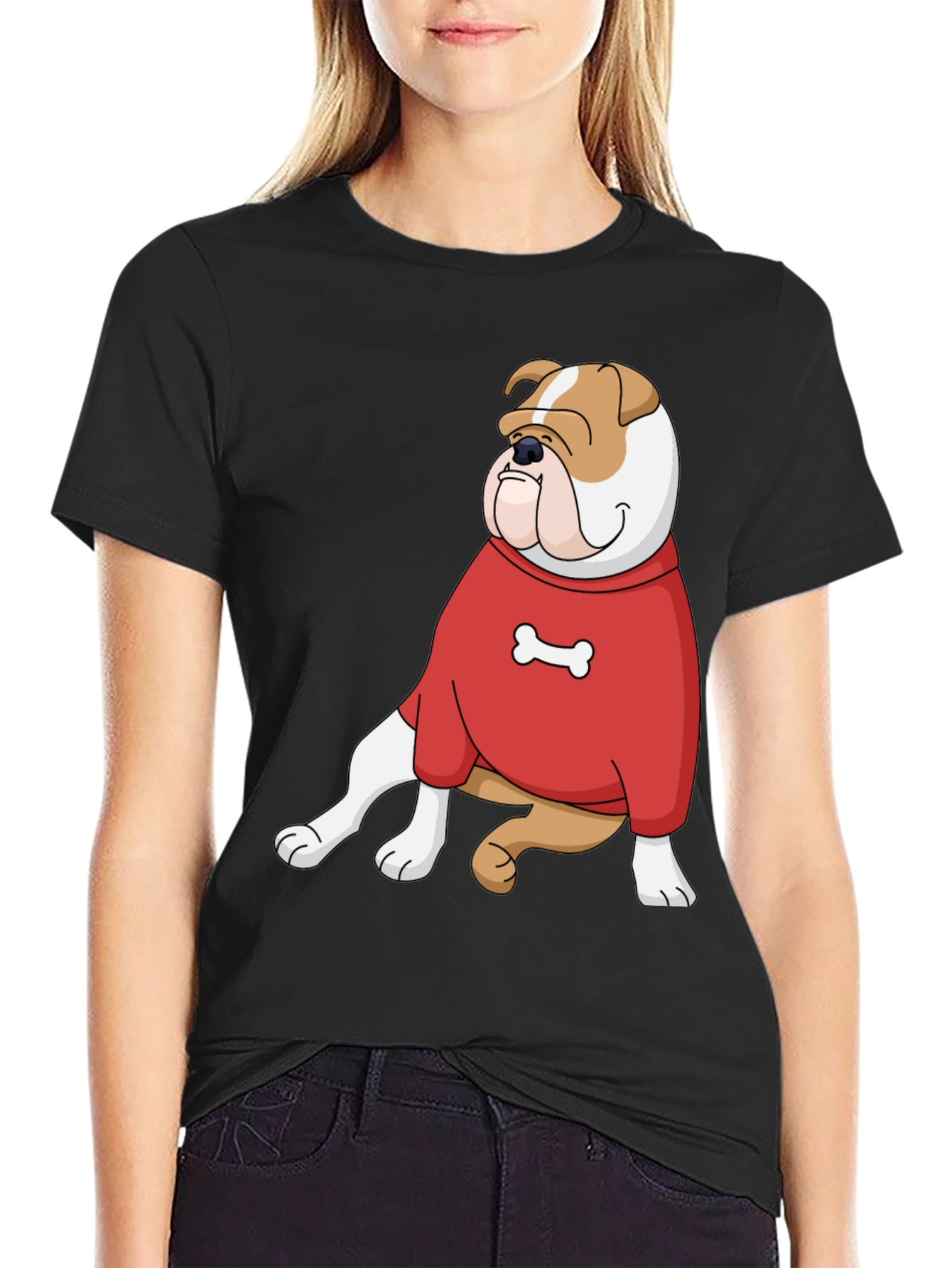 Bulldog Bone Graphic Tee - Comfort & Style