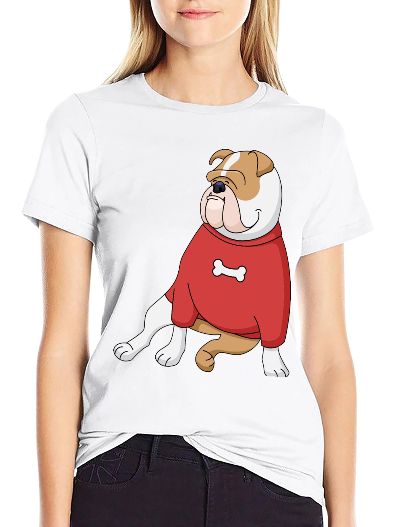 Bulldog Bone Graphic Tee - Comfort & Style