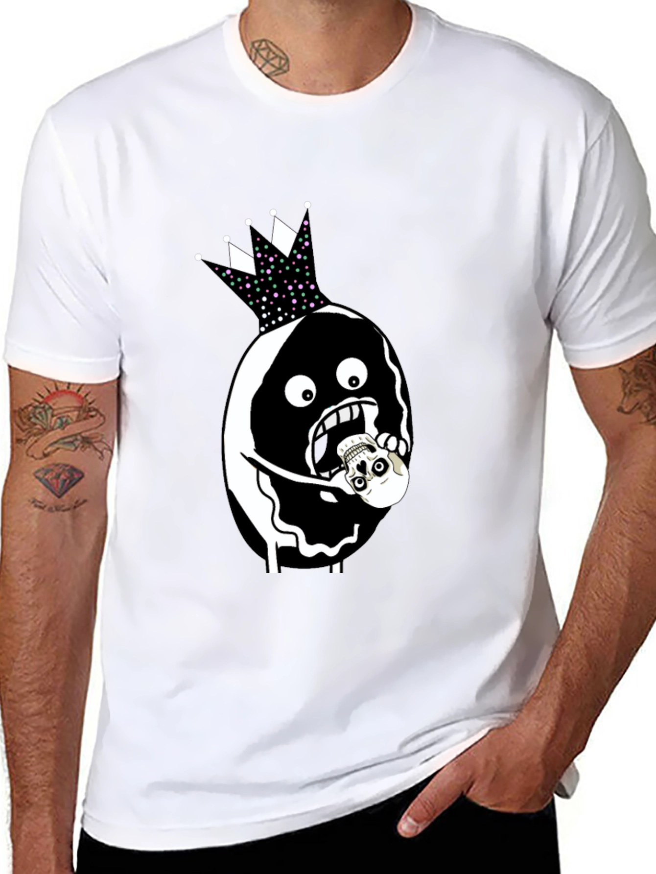 Skull Eater T-Shirt - Dark Humor Graphic Tee