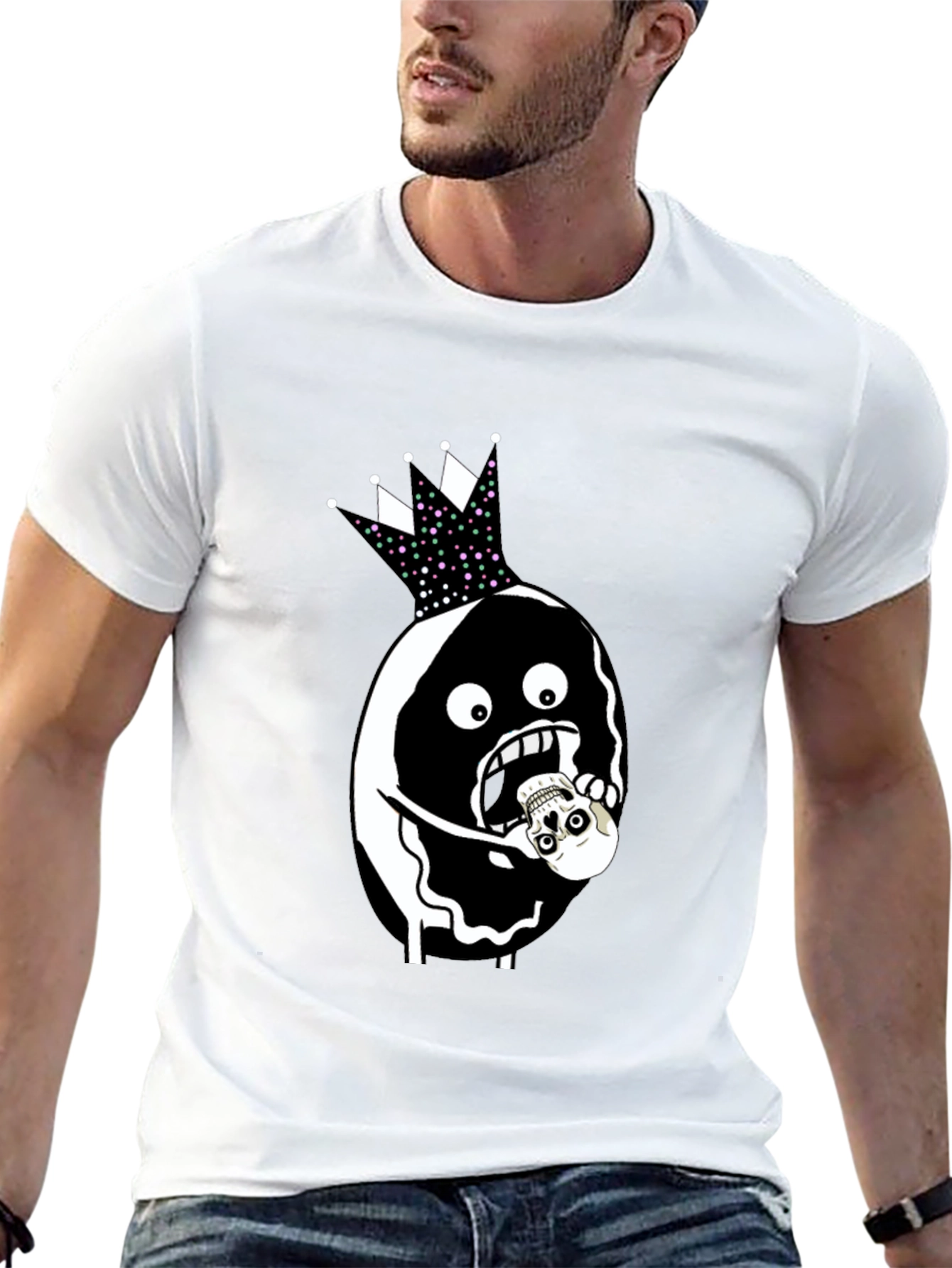 Skull Eater T-Shirt - Dark Humor Graphic Tee
