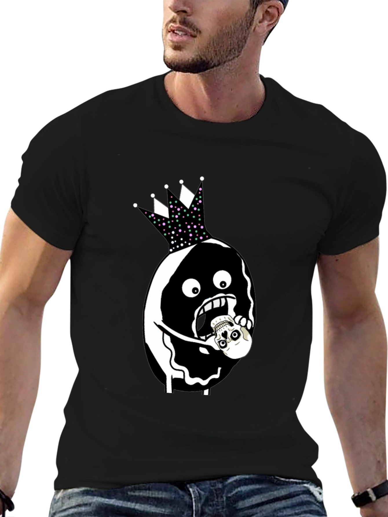 Skull Eater T-Shirt - Dark Humor Graphic Tee