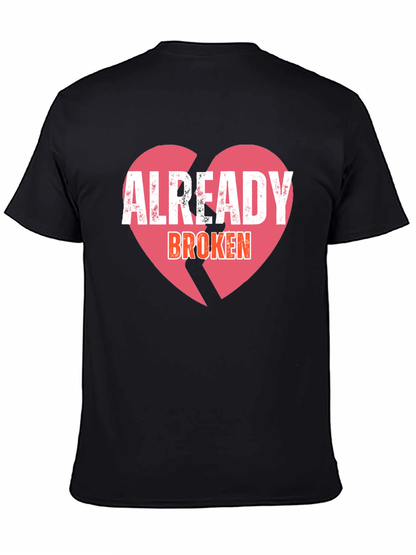 Already Broken Heart Graphic Tee - Black